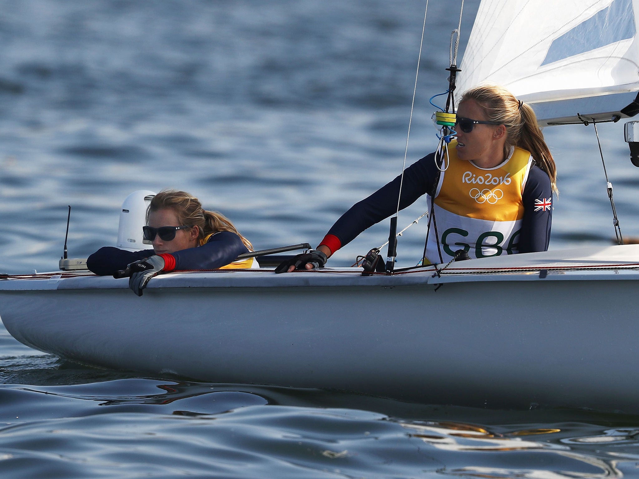 Mills and Clark waited on the water to no avail on Wednesday