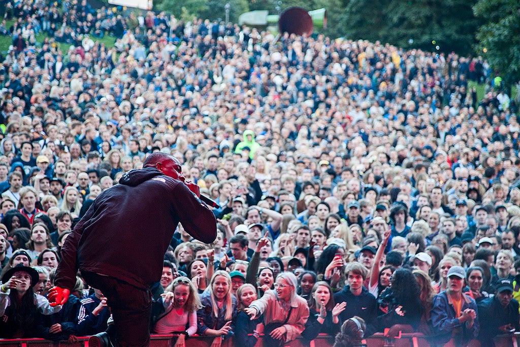 Skepta at the Oya Festival, Oslo, in August. His Mercury Prize win has shone a spotlight on the grime genre