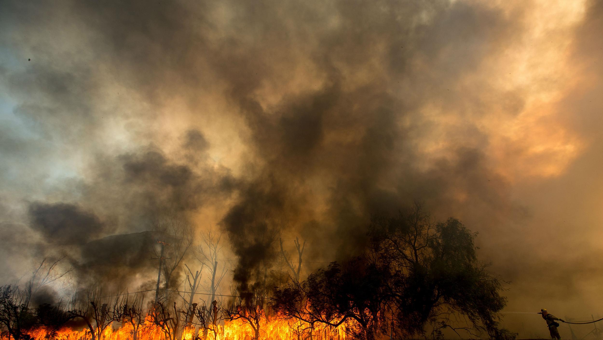 The fire has spread to an area of 50 square miles