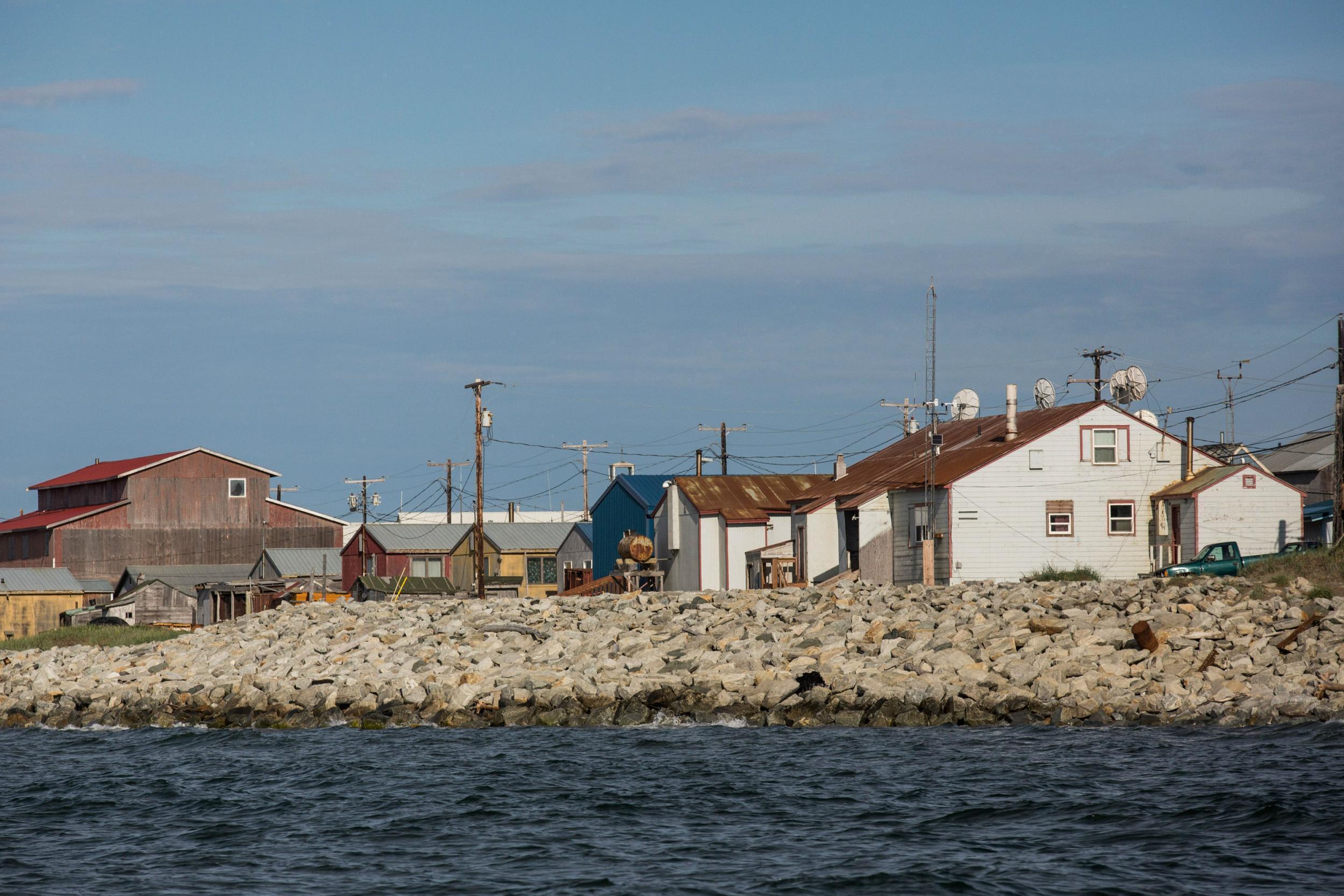 The community of Shishmaref has seen its shoreline gradually being eaten away