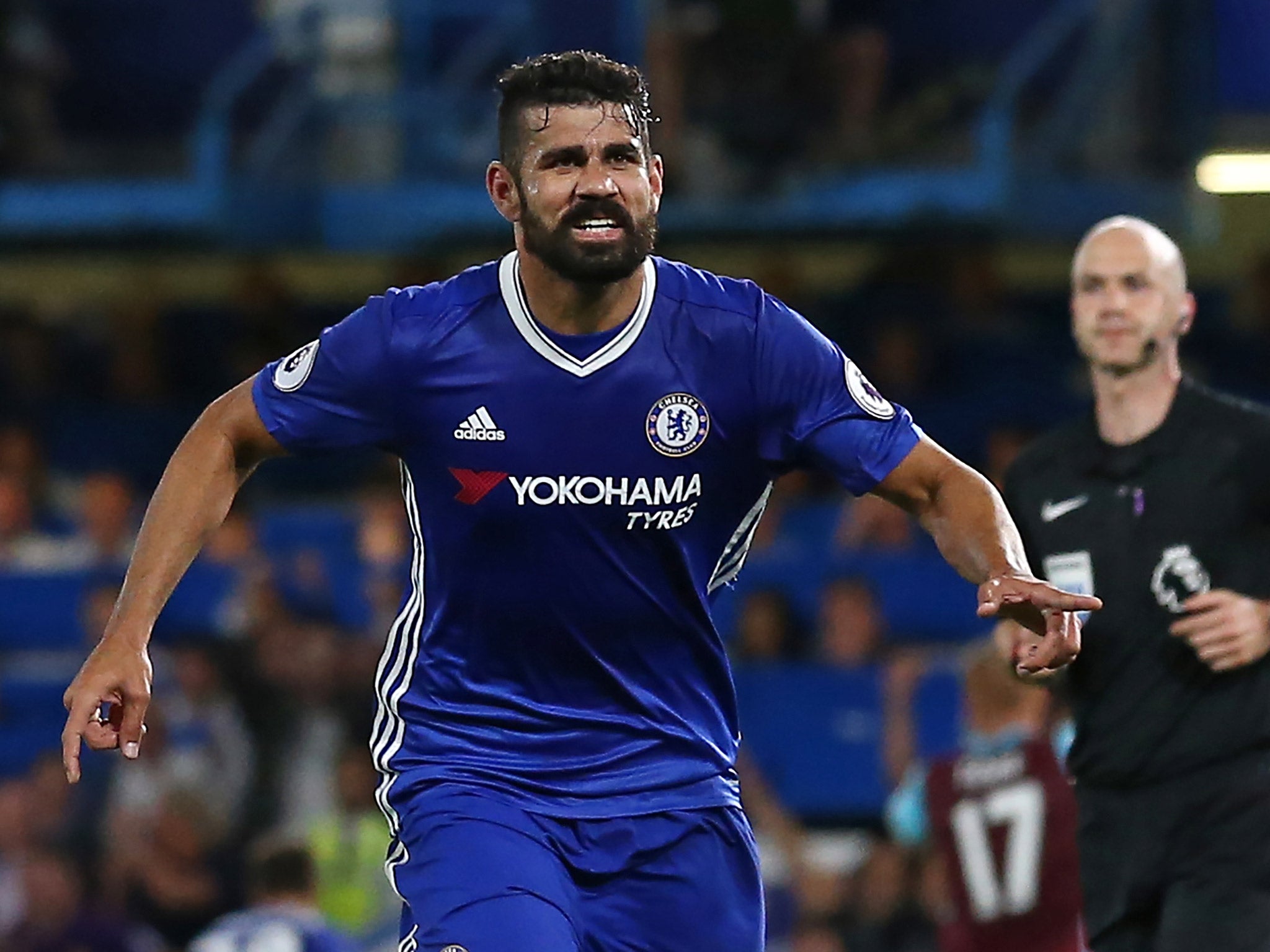 Diego Costa has been told by Antonio Conte to maintain his level of passion