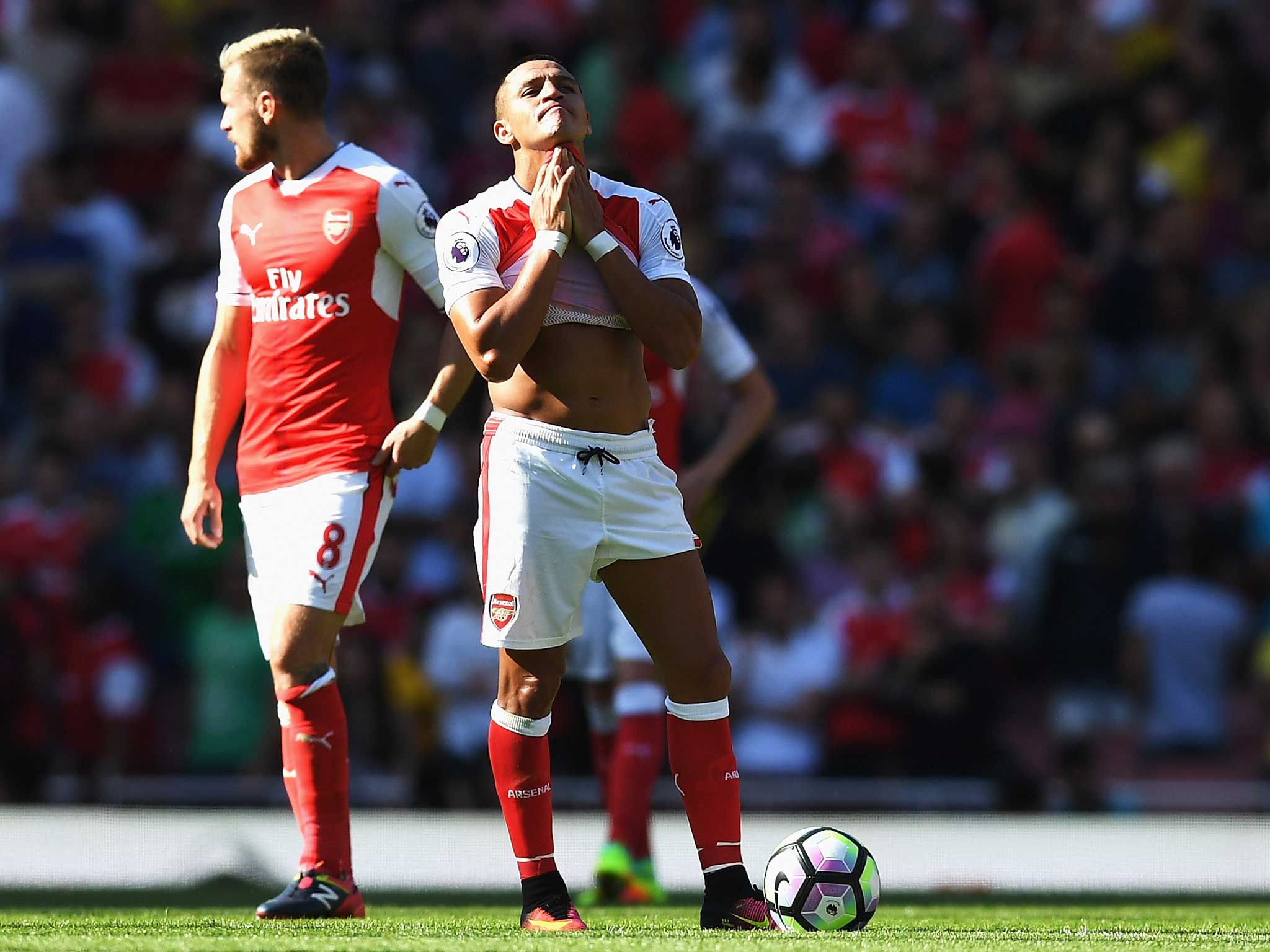 Alexis Sanchez endured a difficult opening last weekend