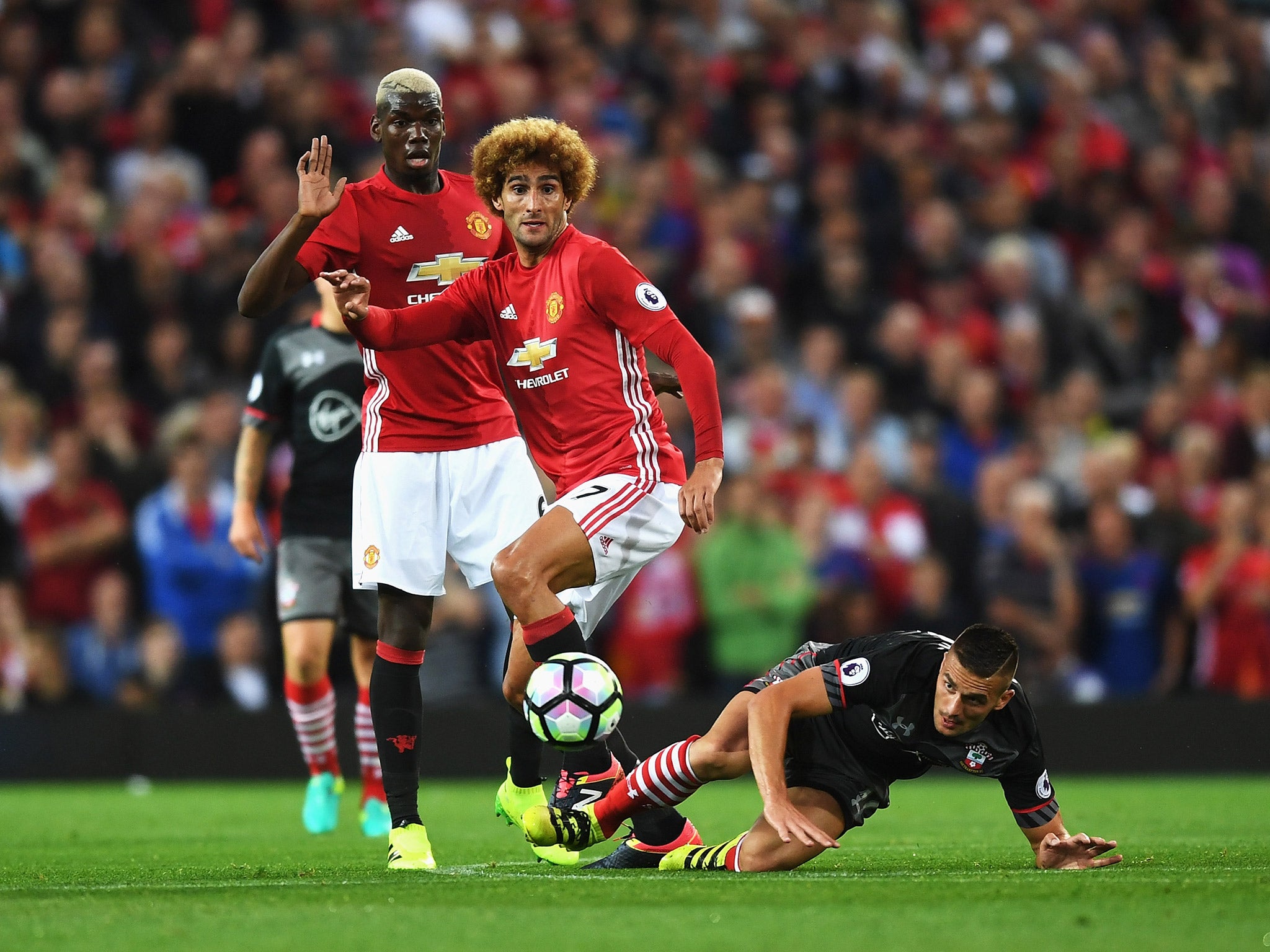 &#13;
Fellaini should be fit to start the derby after returning for Belgium on Tuesday &#13;