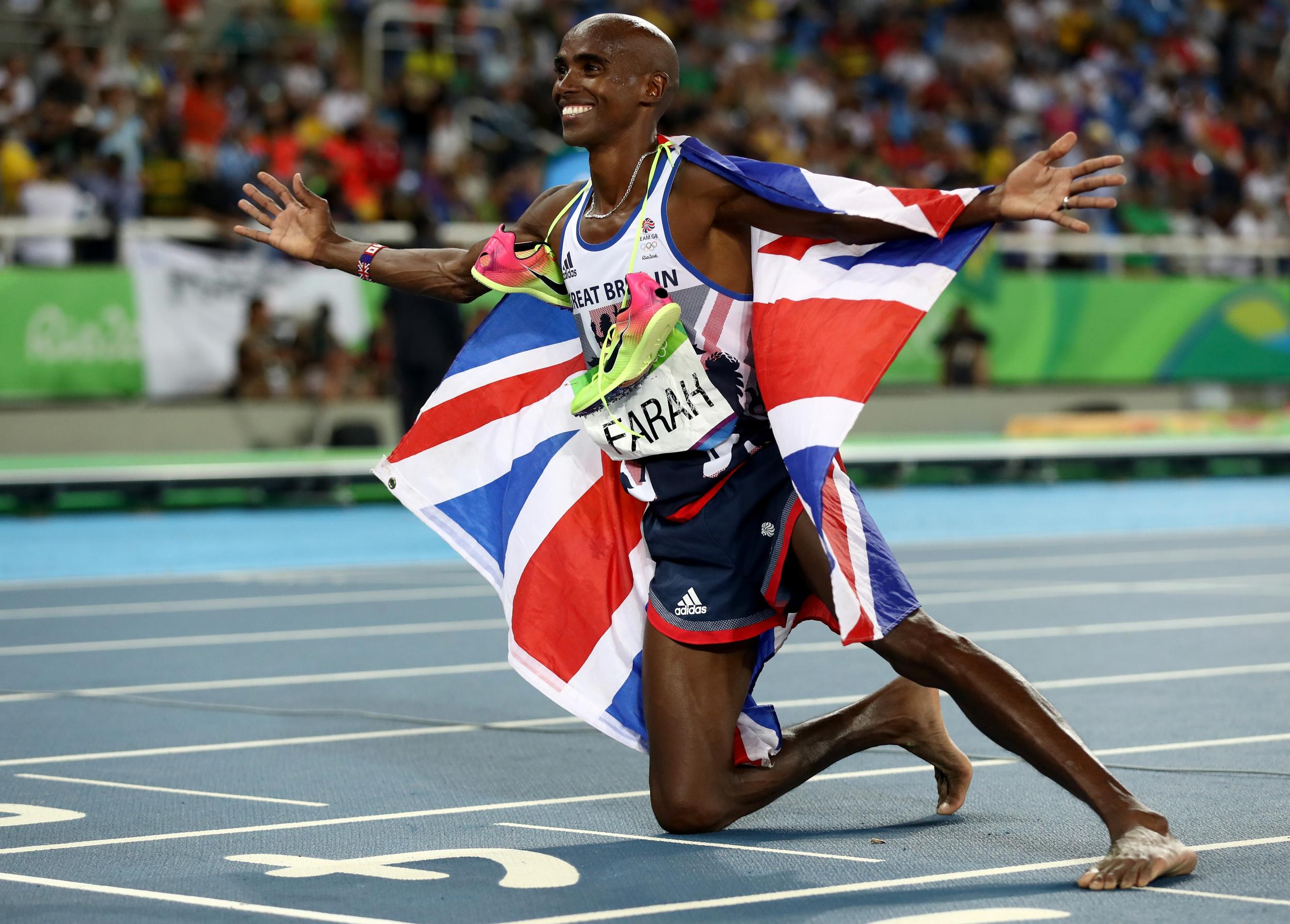 Mo Farah after his historic 'double-double'