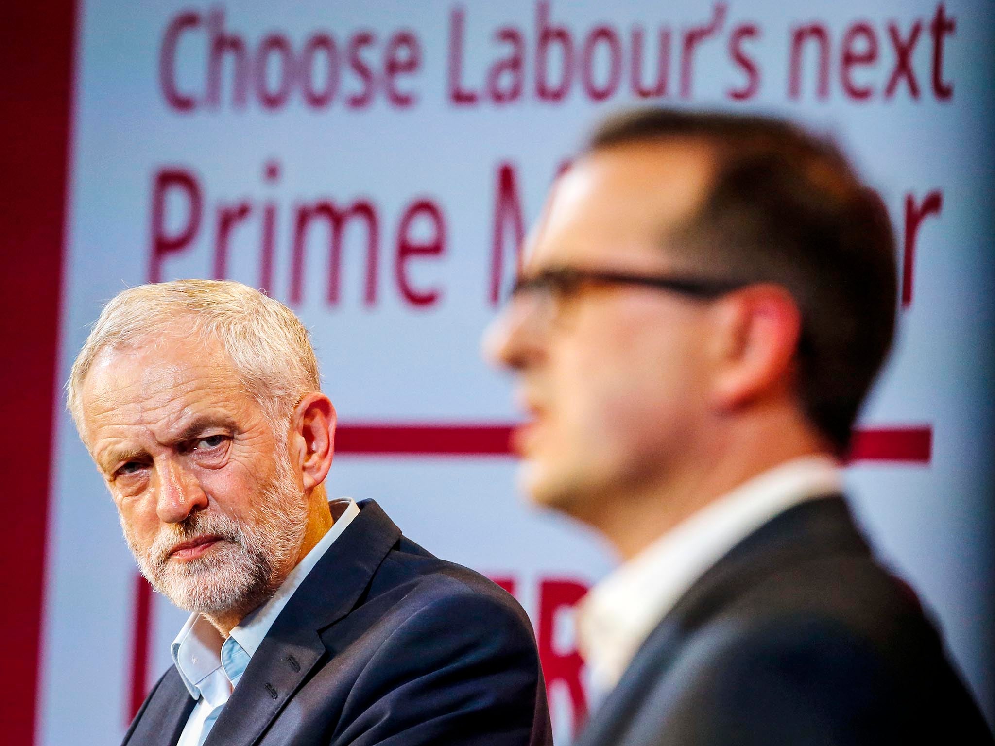 Jeremy Corbyn and Owen Smith (right) Friday August 12, 2016