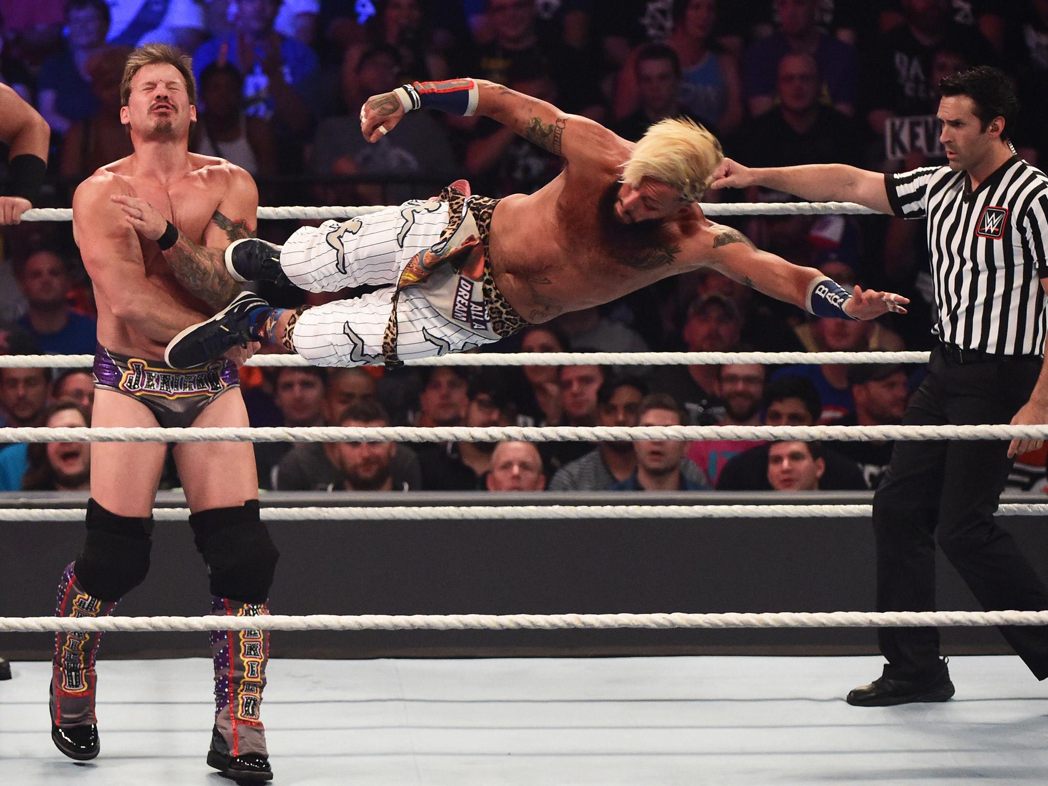 Chris Jericho and Kevin Owens defeated the team of Enzo Amore and Big Cass