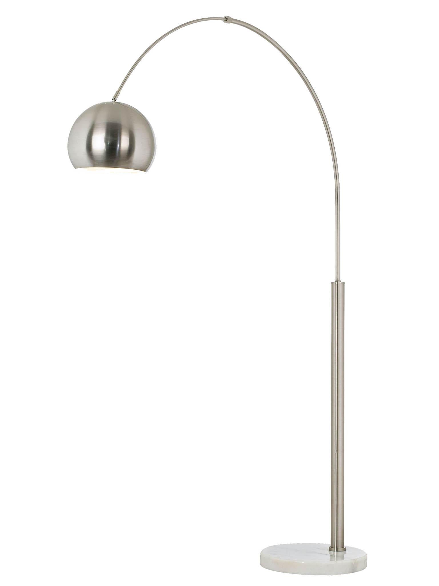 Lamps Plus’s Basque Steel and Brushed Nickel Arc Floor Lamp, £204