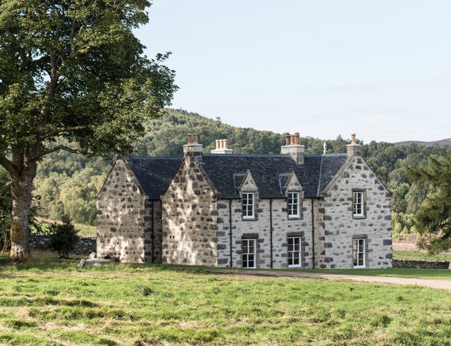 Killiehuntly Farmhouse in the Cairngorms offers a unique blend of Alpine chalet, Scandi-chic and Scottish tradition