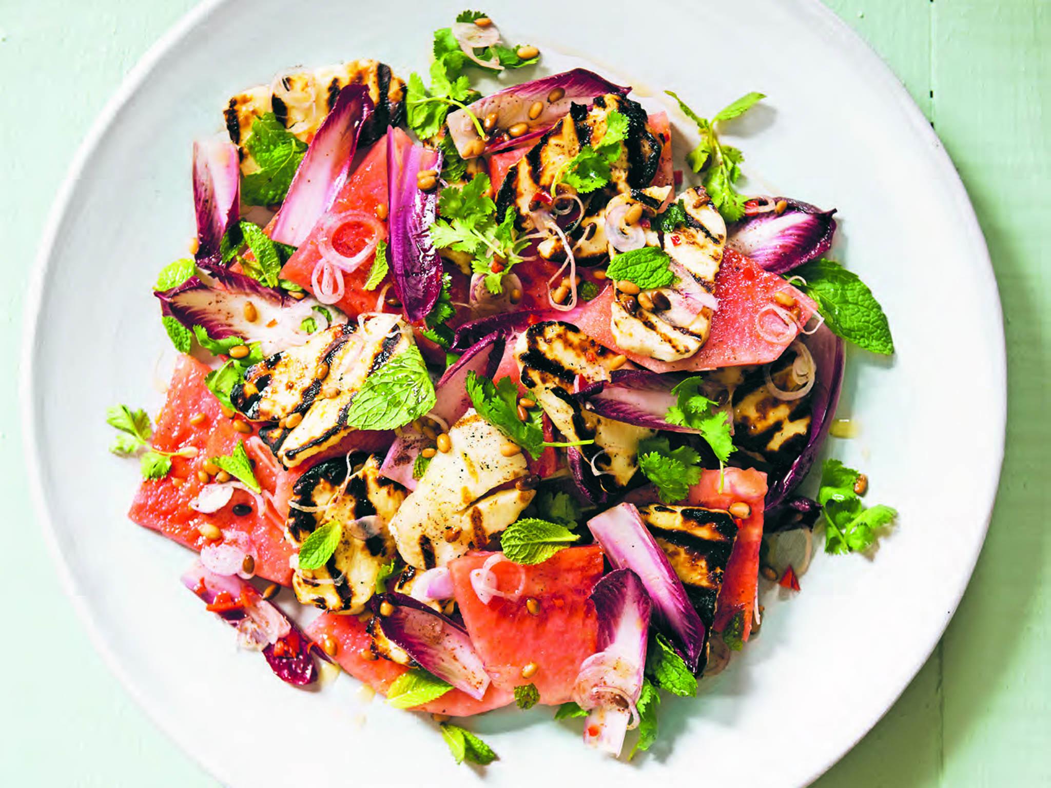 As one of the deli's most popular summer dishes, feta is swapped for haloumi and is a great barbecue salad