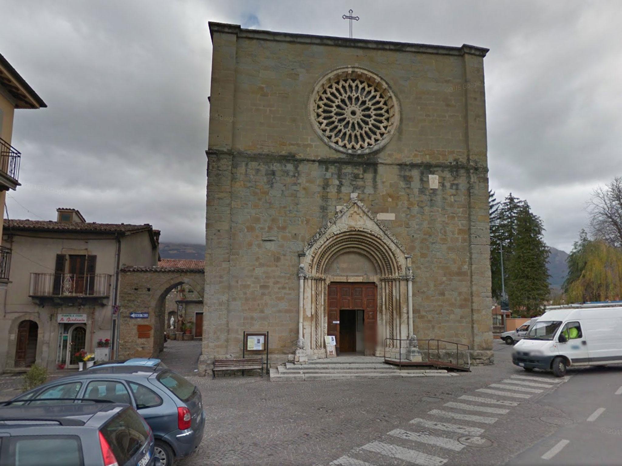 A church in Amatrice (Google maps )