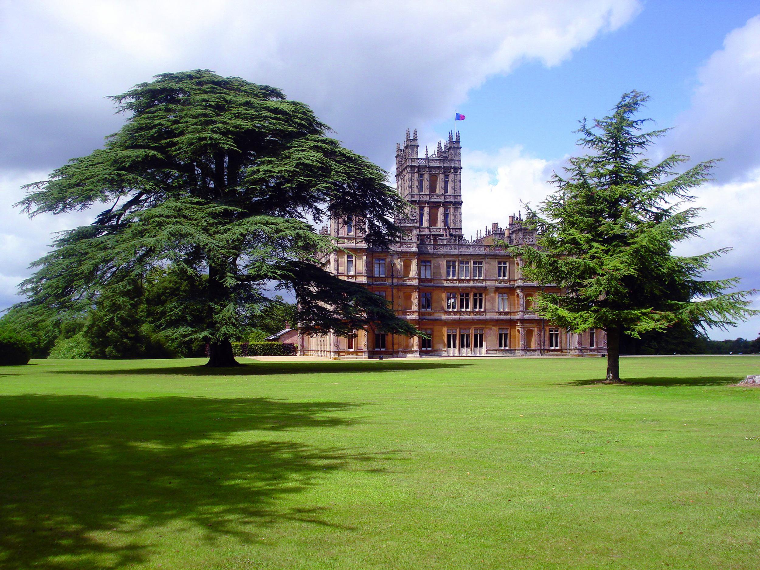 Highclere Castle, more commonly known these days as Downton Abbey