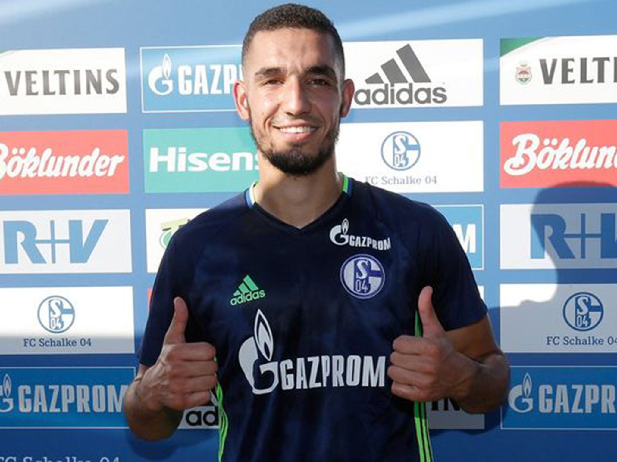 Nabil Bentaleb is unveiled as a Schalke player