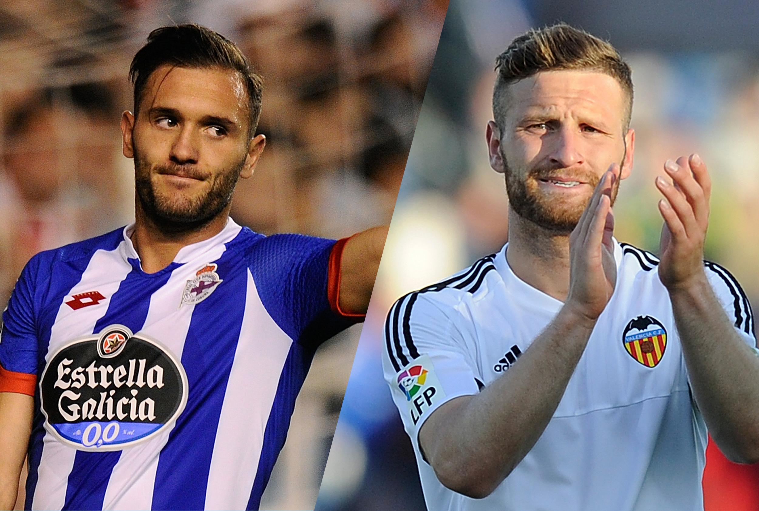 Perez, left, and Mustafi, right, will become Arsenal's fourth and fifth signings of the summer