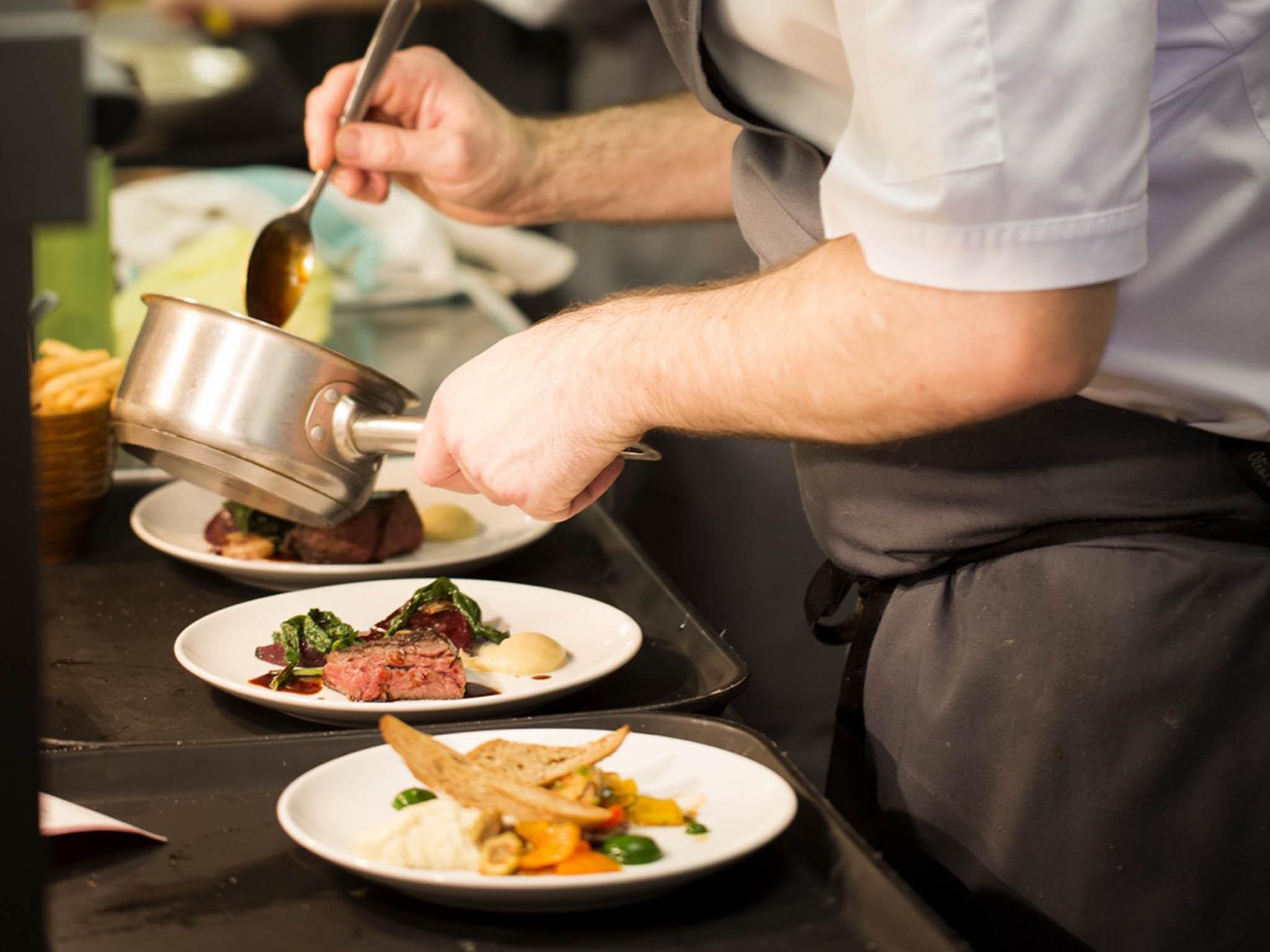 The six-course tasting menu is £40 per head and dishes on the a la carte menu range between £9 and 12