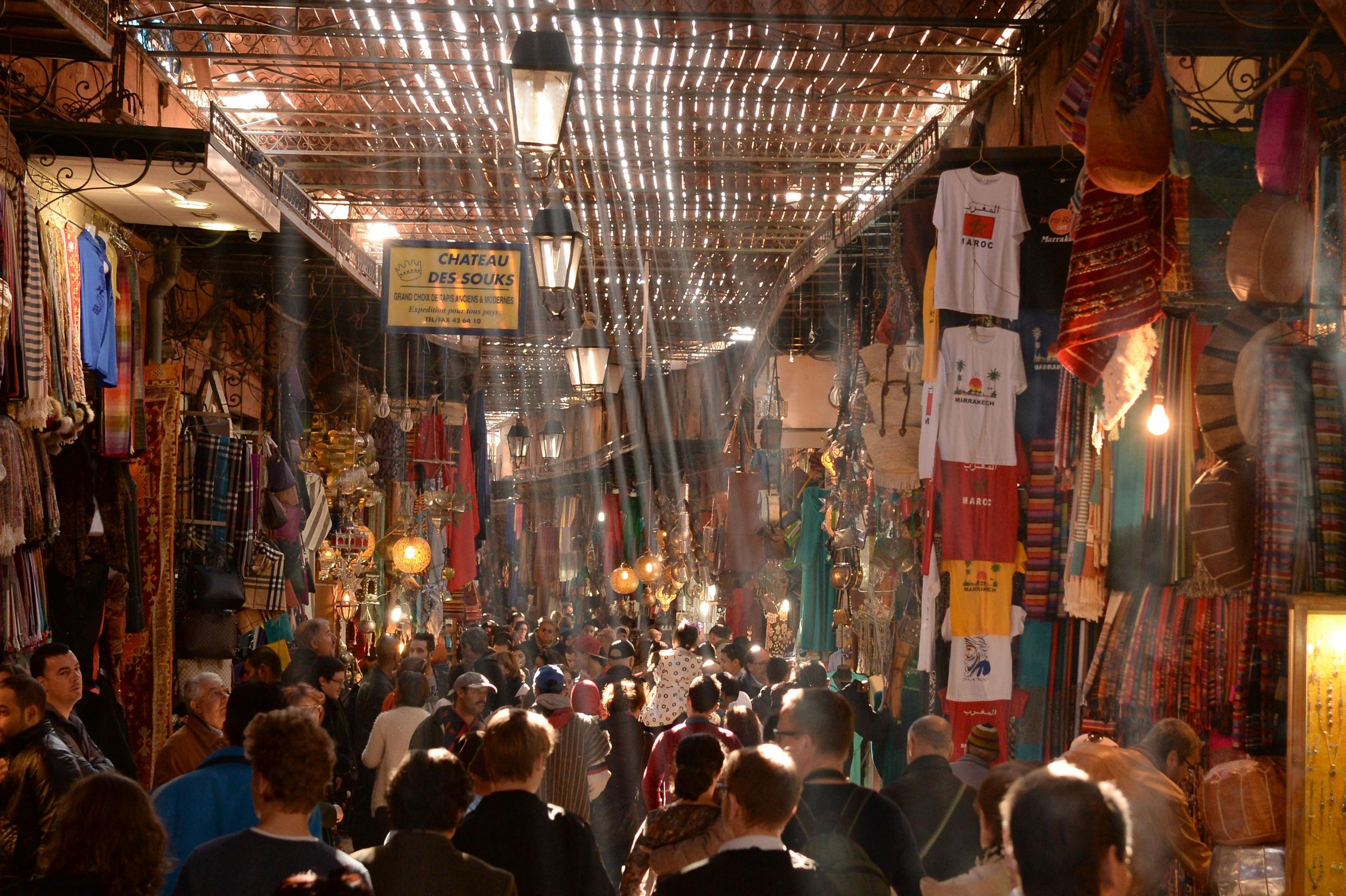 The souks of Marrakech are less crowded in March (AFP/Getty)