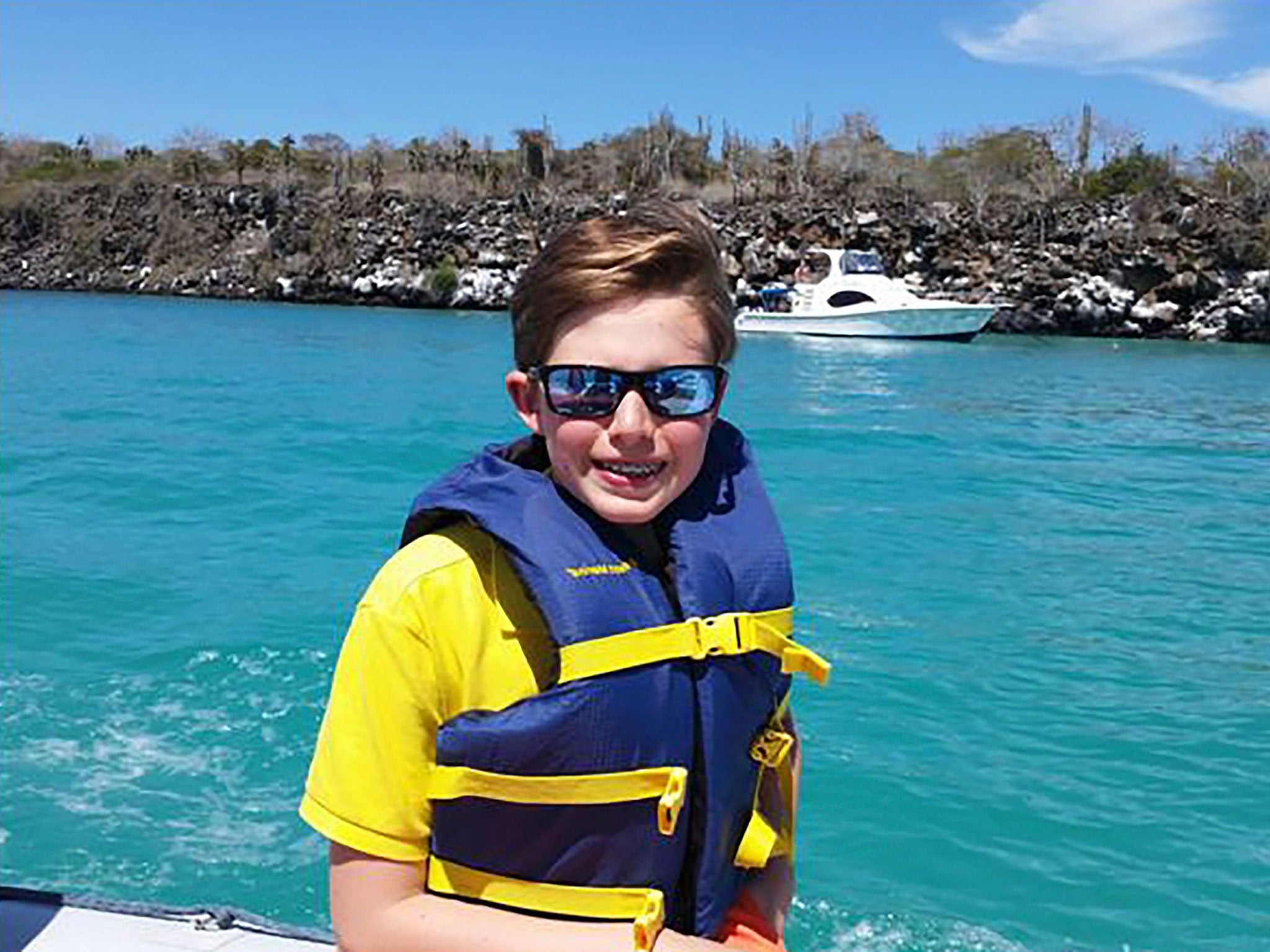 Marcos Burnett, 14, was on holiday with his parents (AFP/Getty)