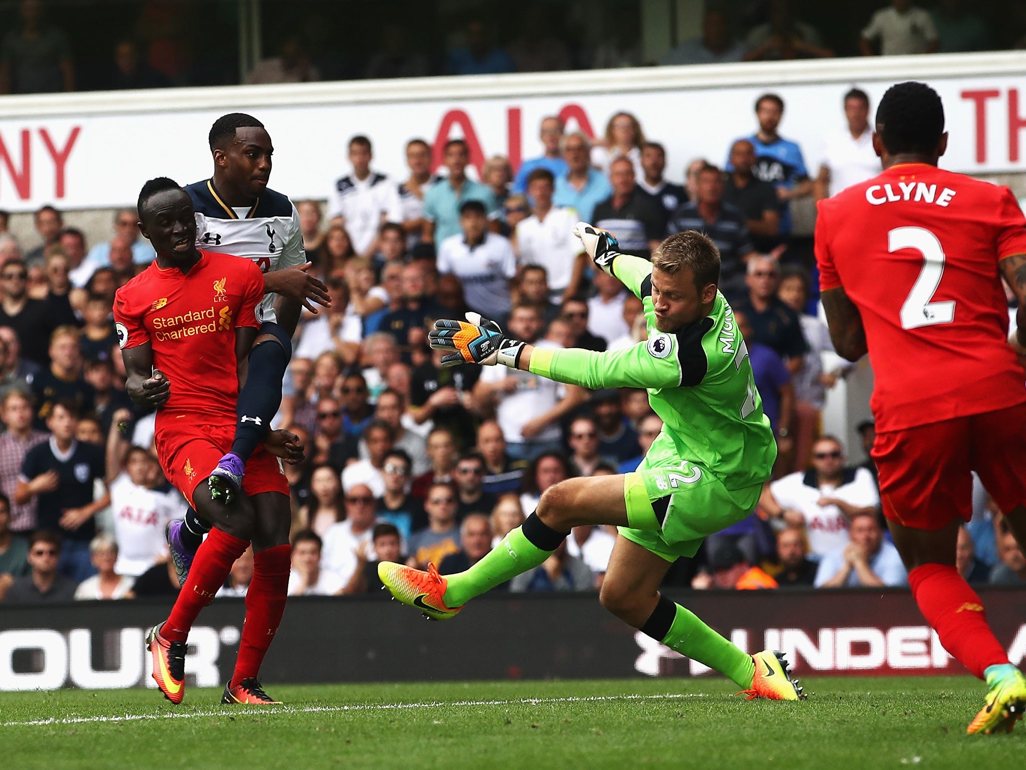 Rose popped up at the far post to strike past Mignolet