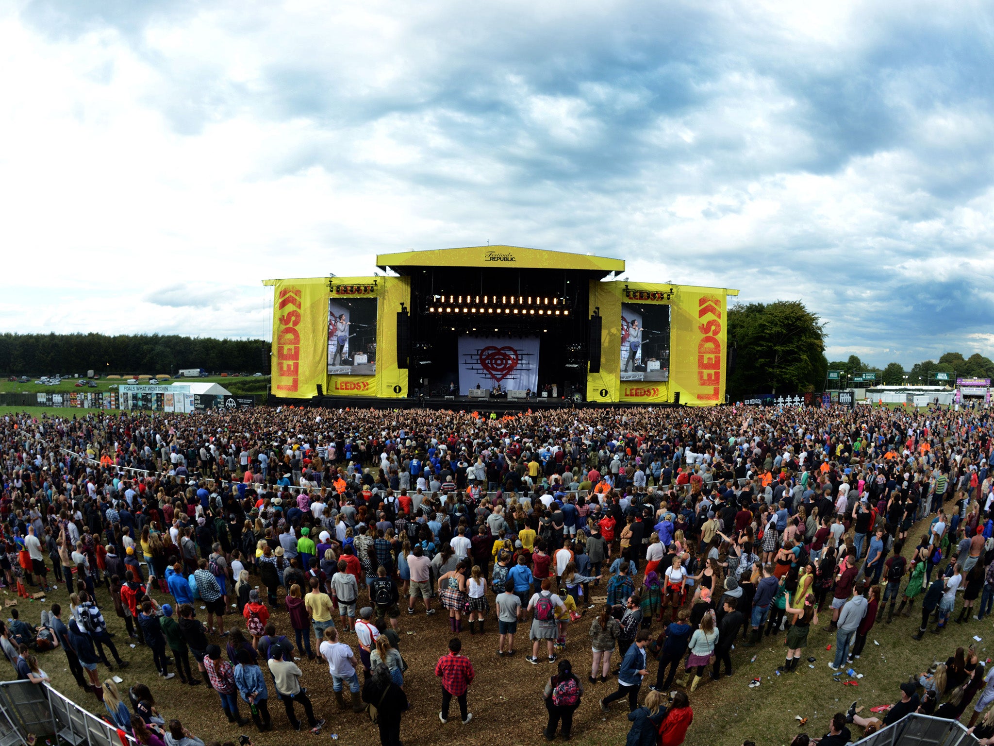 The boy collapsed immediately after taking the drugs at Leeds Festival