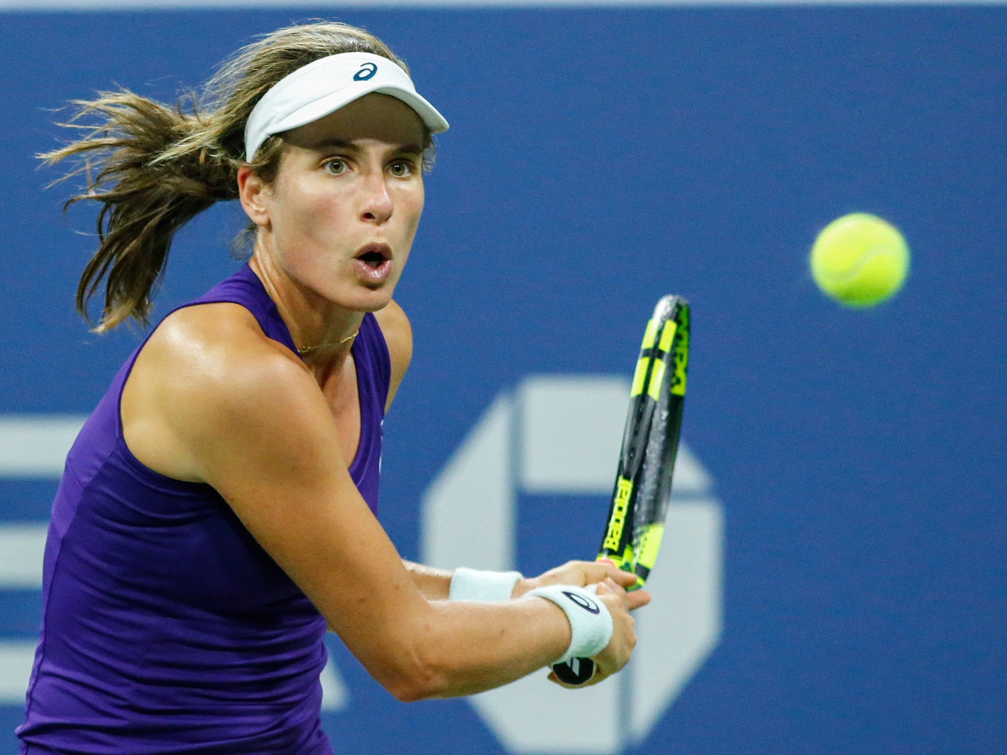 Johanna Konta beat Bethanie Mattek-Sands to reach the second round of the US Open