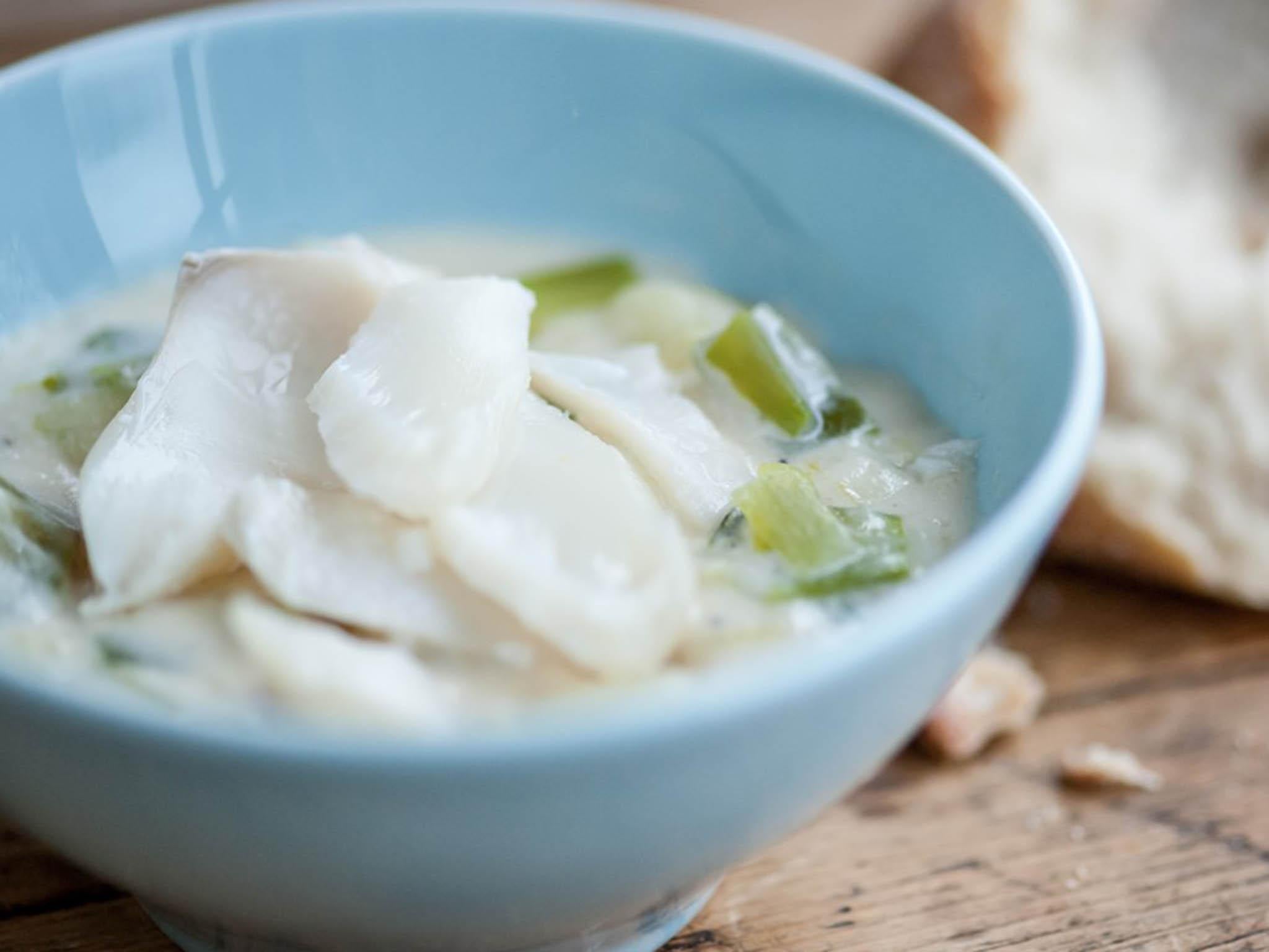 Essentially a creamy stew, the haddock chowder is comforting and extremely simple to make