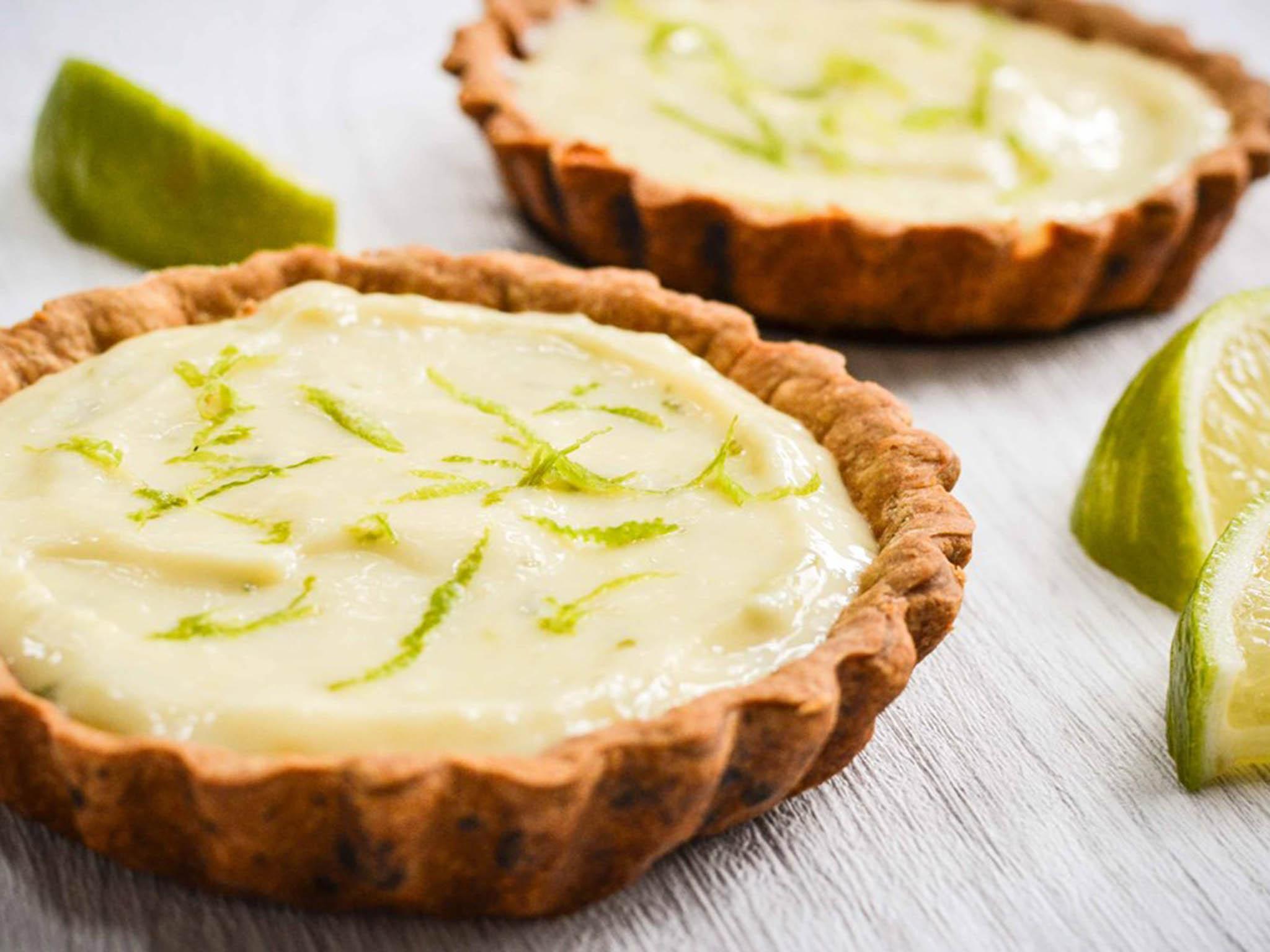 Use condensed milk, as original recipes do, but swap a traditional biscuit base for a sweet pastry one