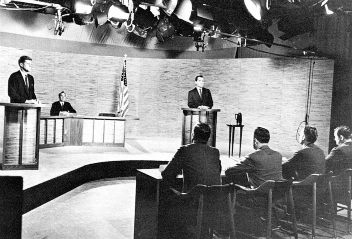 The first televised debate was held in 1960 between Richard Nixon and John F Kennedy