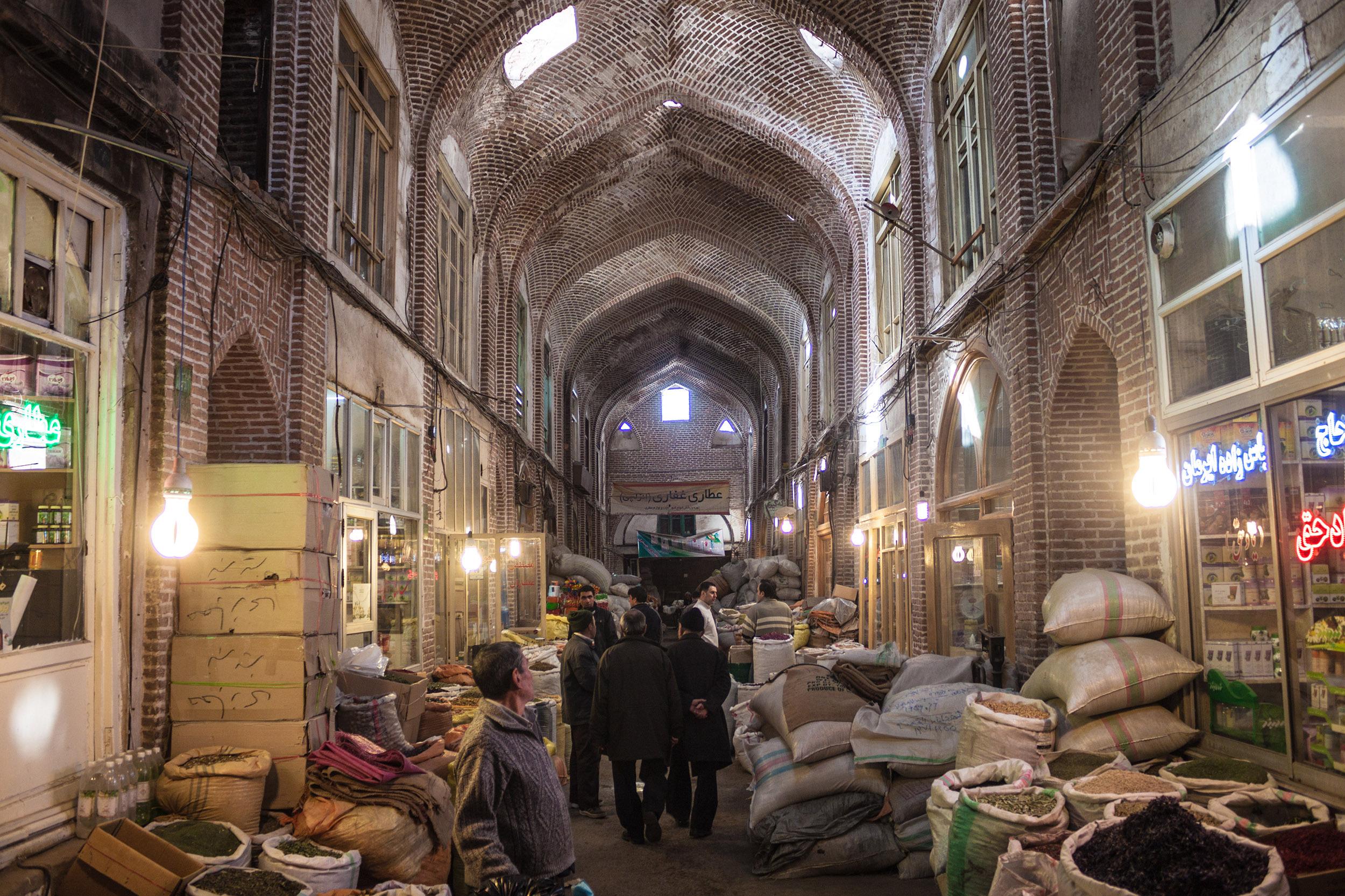 The atmospheric Tabriz Bazaar, a Unesco World Heritage Site with 1,000 years of history