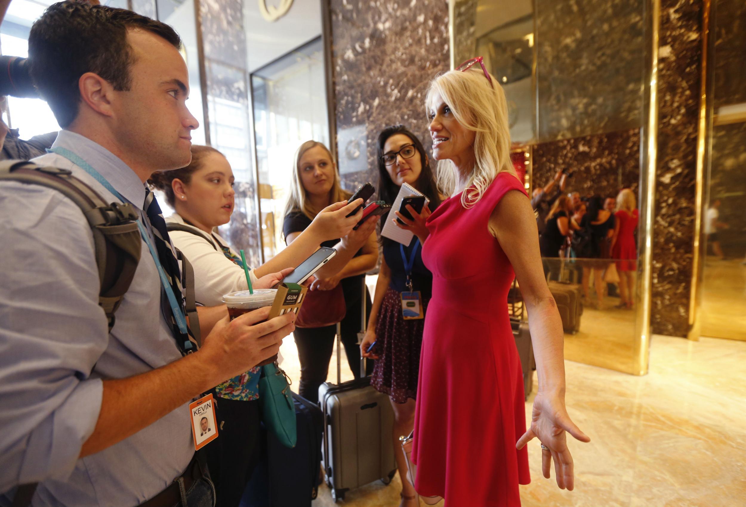 Ms Conway was brought in to help Mr Trump's campaign