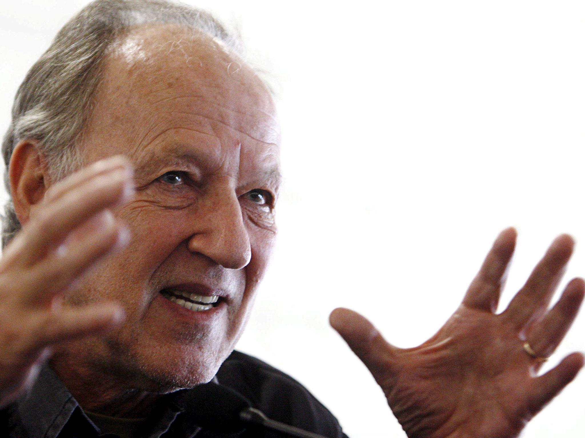 Herzog mostly lives an analog life but is fascinated with humanity’s connection with the internet (EPA)