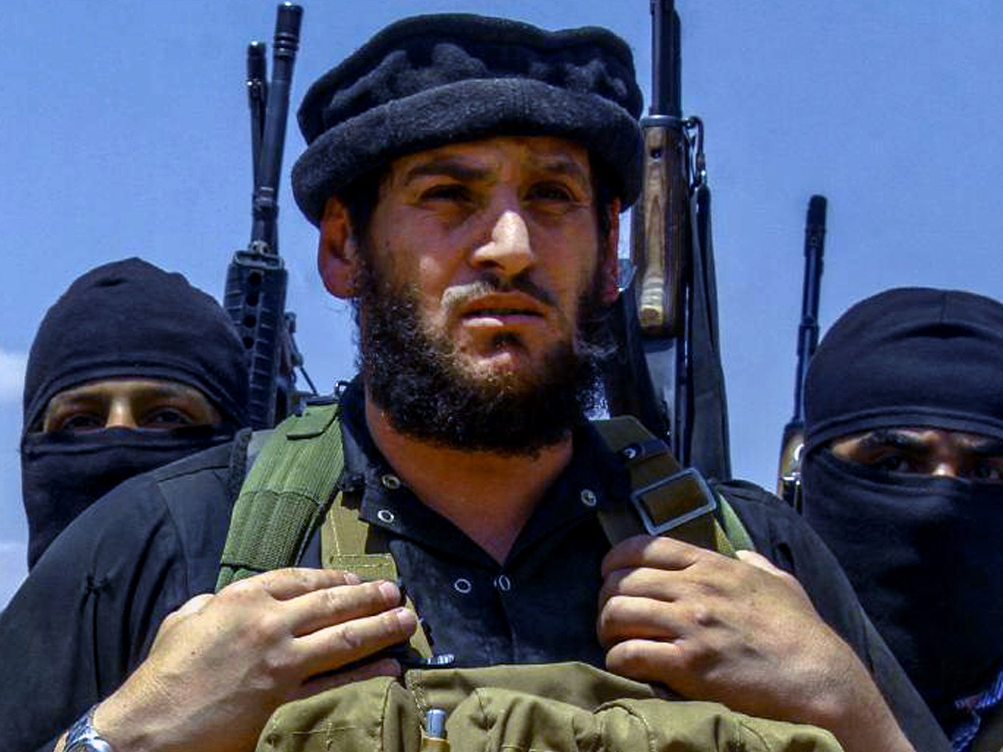 An undated image of Abu Muhammad al-Adnani posted online by Isis supporters on 31 August