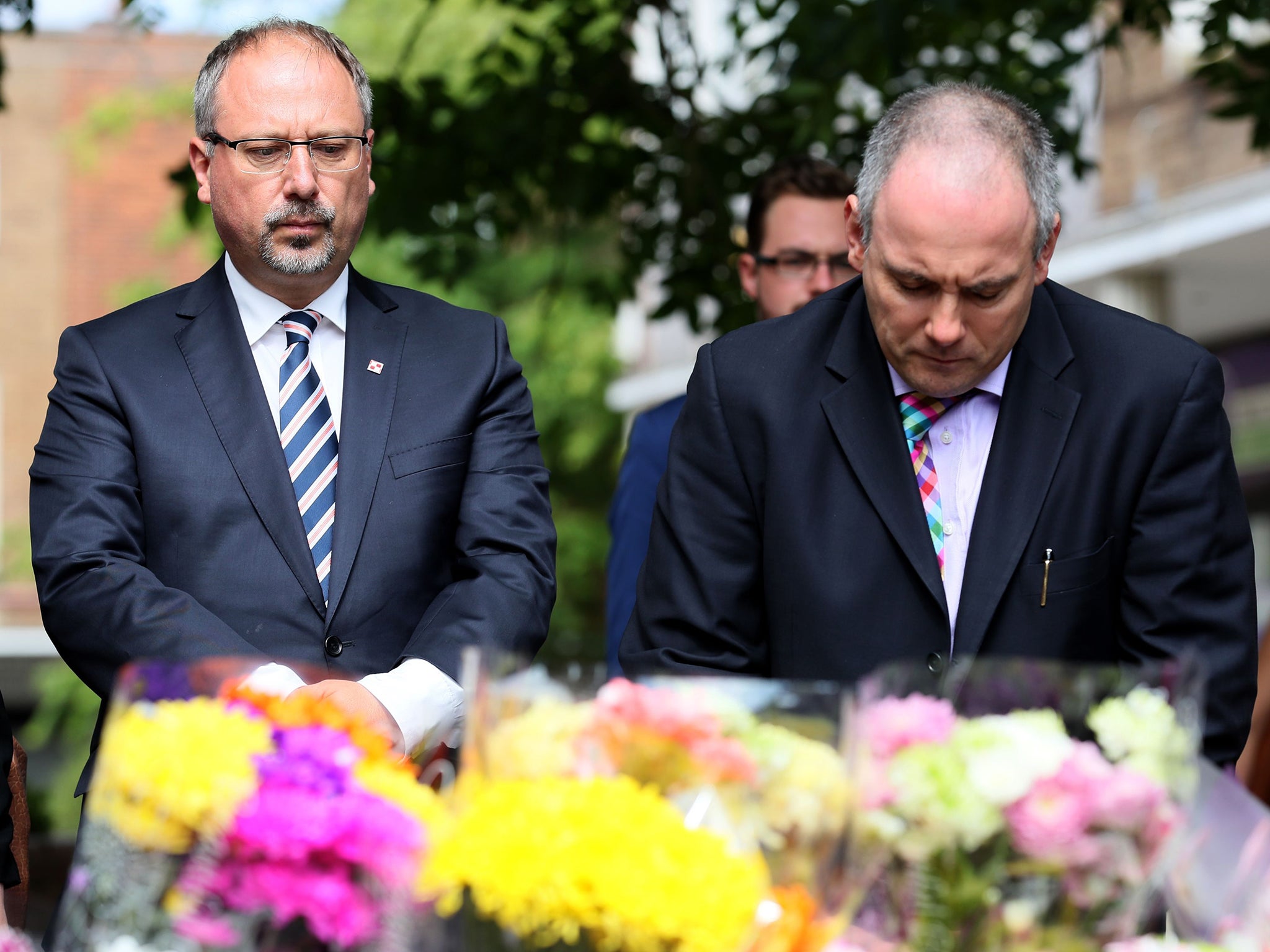 Polish Ambassador Arkady Rzegocki alongside Harlow MP Robert Halfon (right) in Harlow