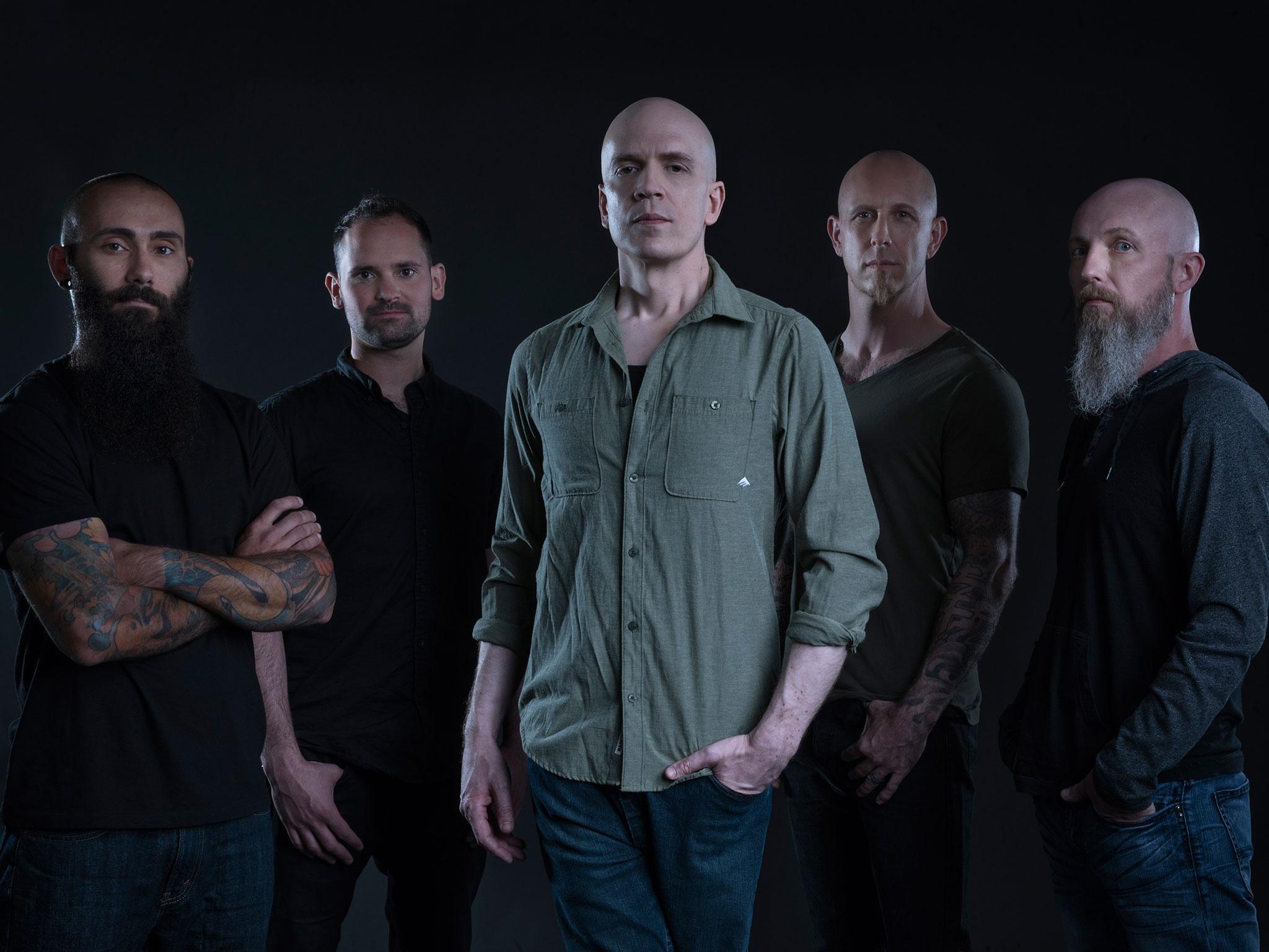 The Devin Townsend Project, from left to right, Dave Young