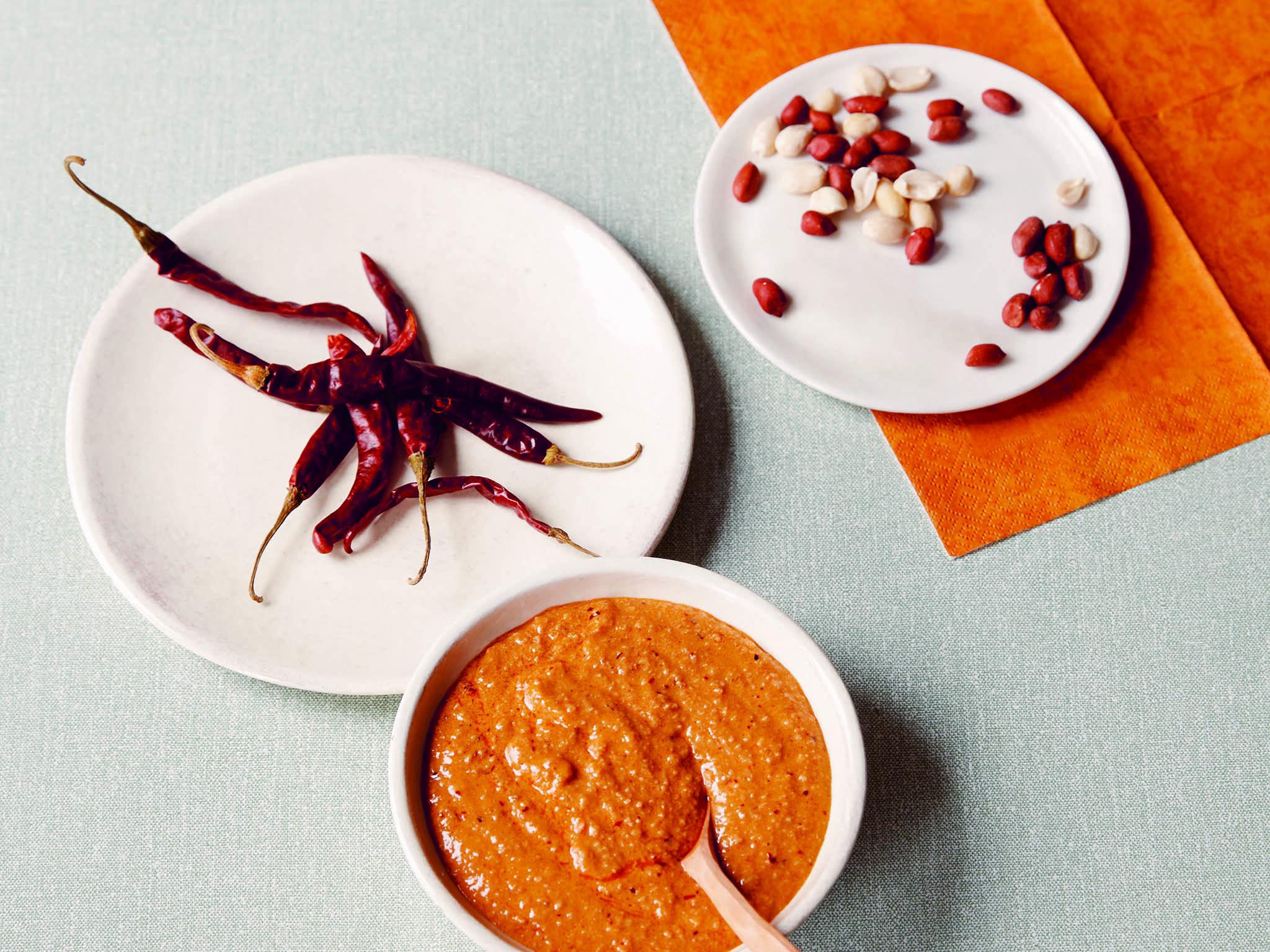 Peanut salsa is perfect for dipping, or spooned onto grilled meat