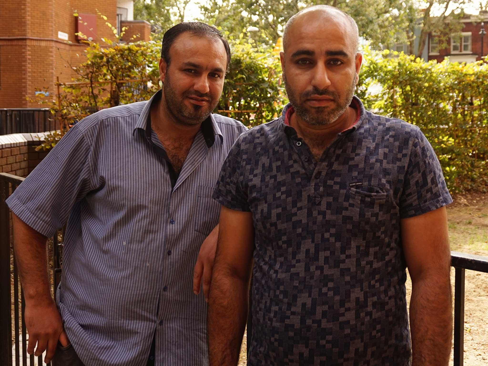 Anas Al Darkazanly, left, and his brother Eid