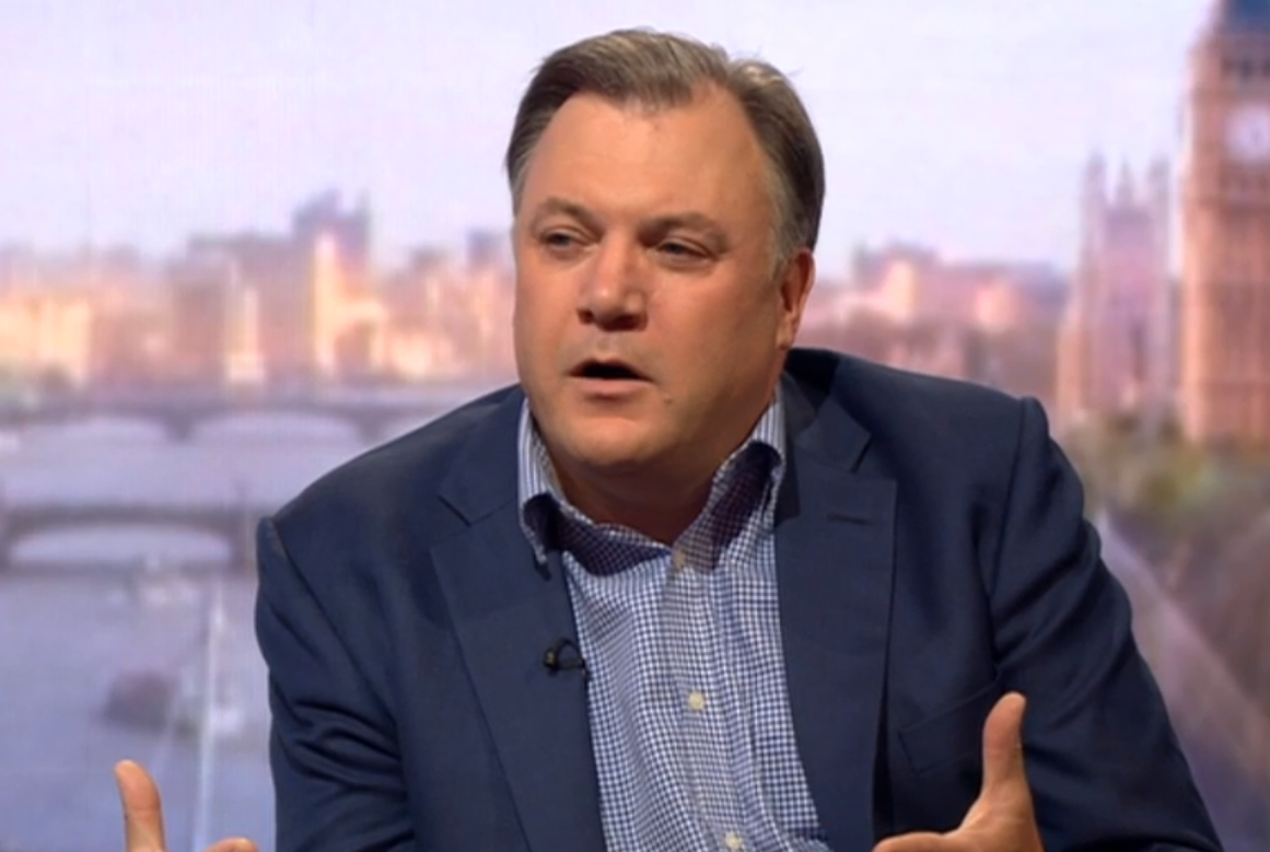 Ed Balls appears on the Andrew Marr Show