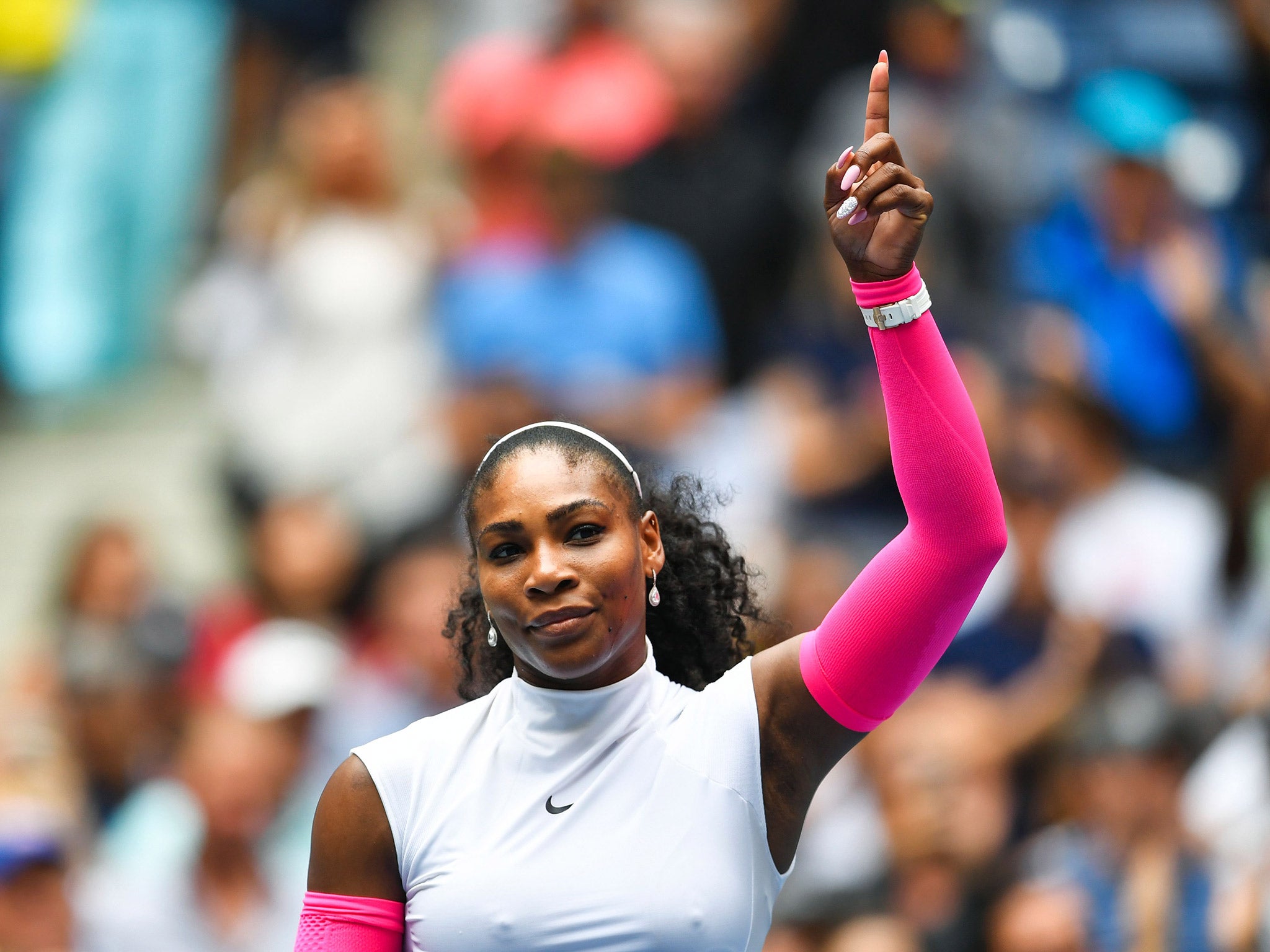 Serena Williams has waded into the race row