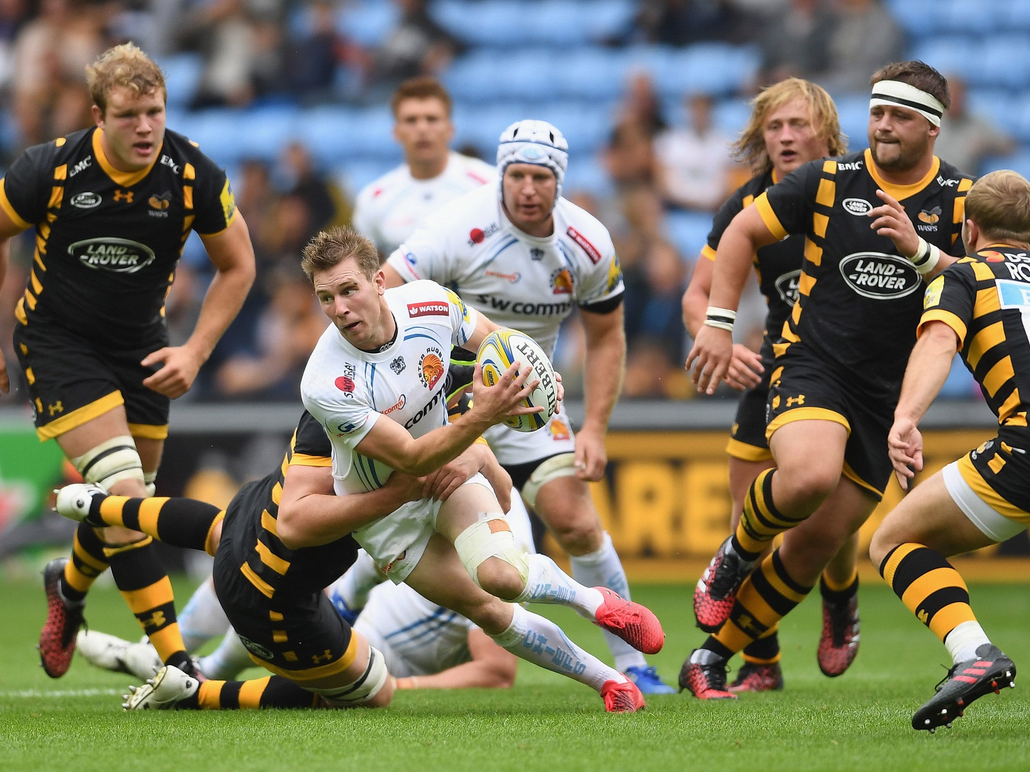 Will Chudley scored Exeter's first try