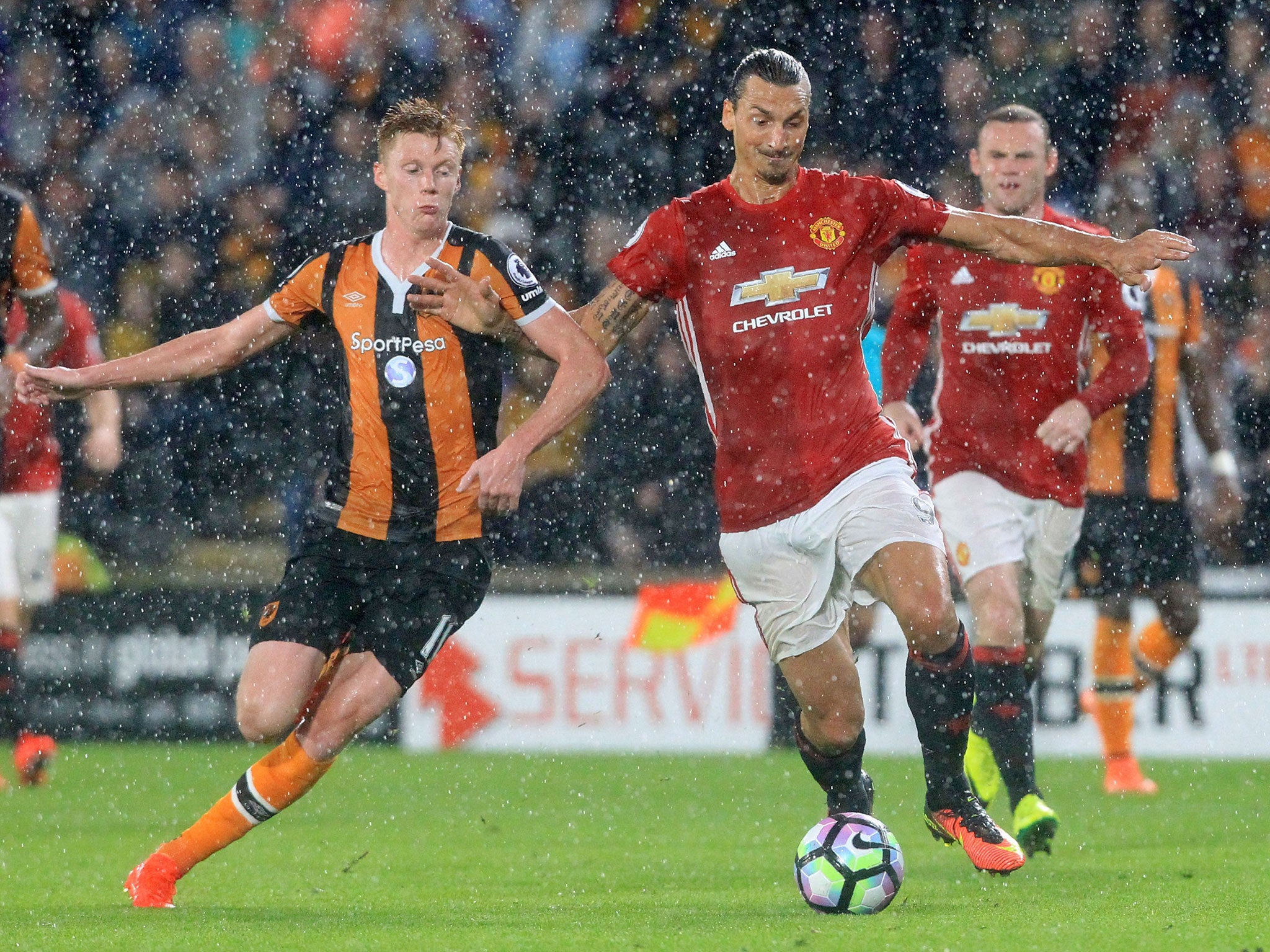 Zlatan Ibrahimovic in action