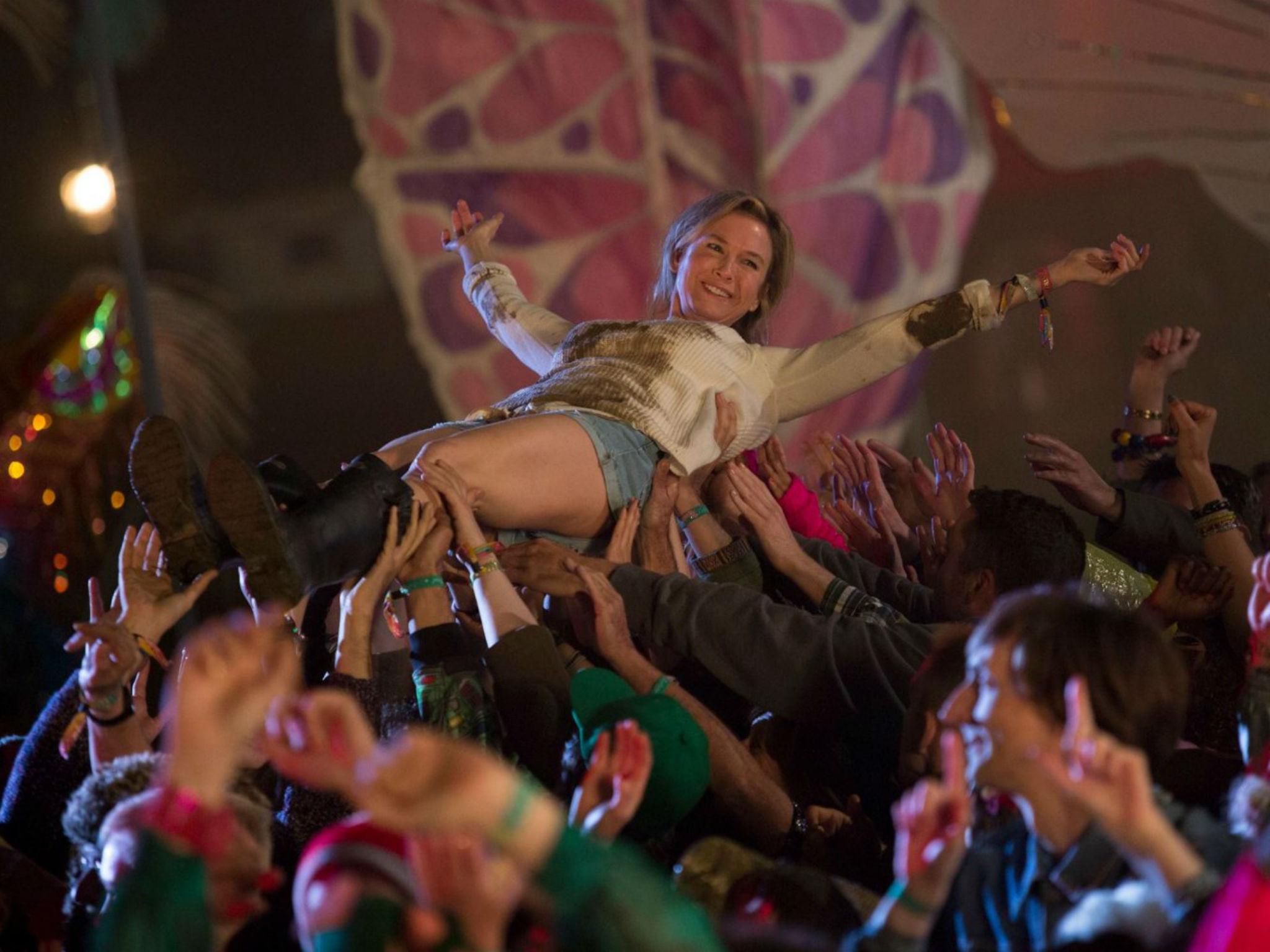 Bridget Jones gets down and dirty at Glastonbury in new movie Bridget Jones's Baby
