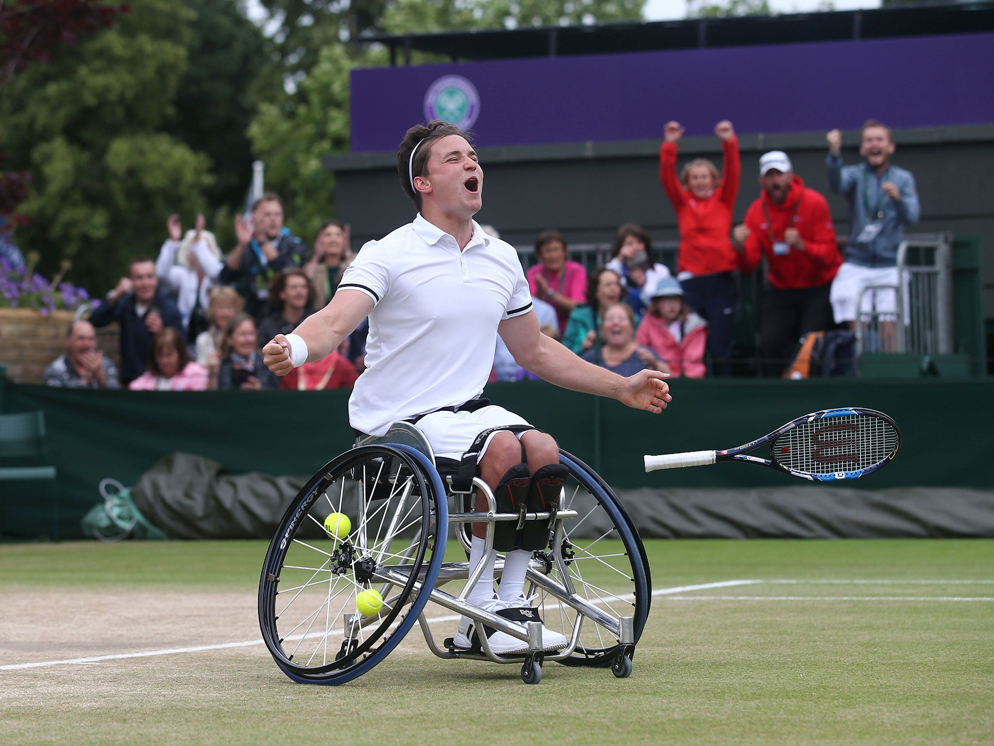 Gordon Reid clinches the first Wimbledon wheelchair singles title this summer