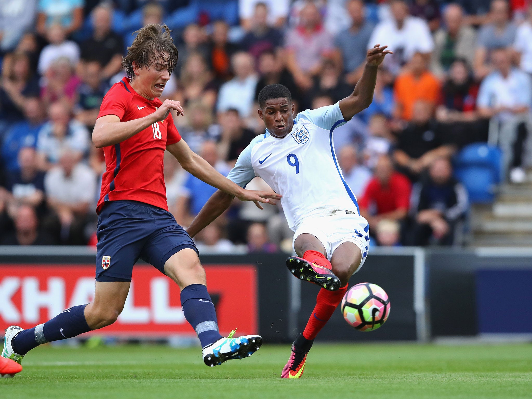 Marcus Rashford was in fine form for Southgate's U21s side