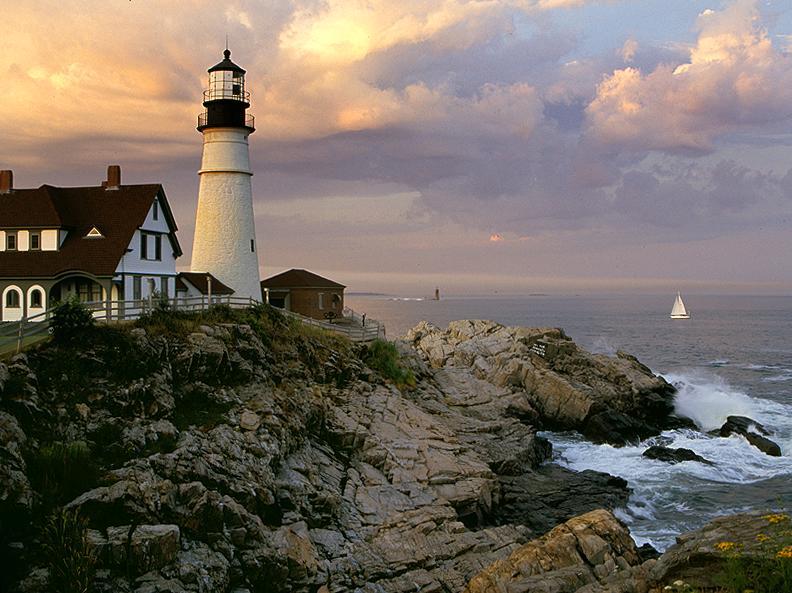 Maine is known for its lighthouses