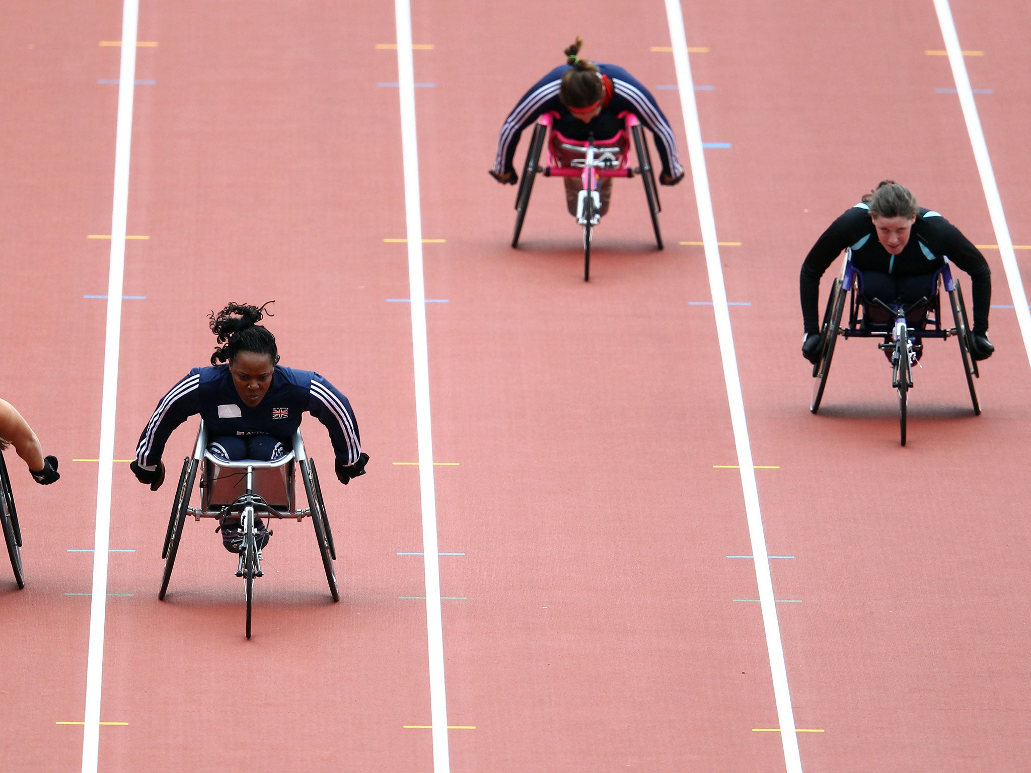 Anne Wafula-Strike (left) in action