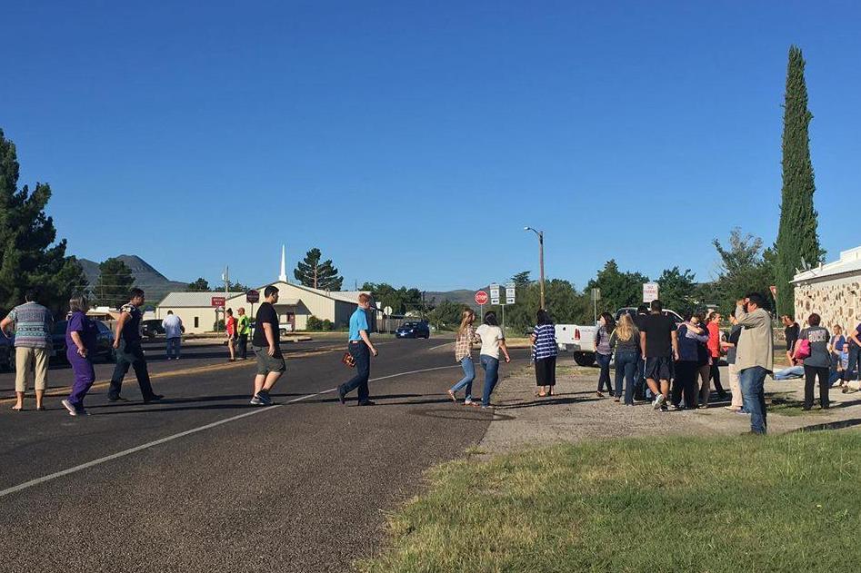 Alpine high school is evacuated as police hunt active shooter