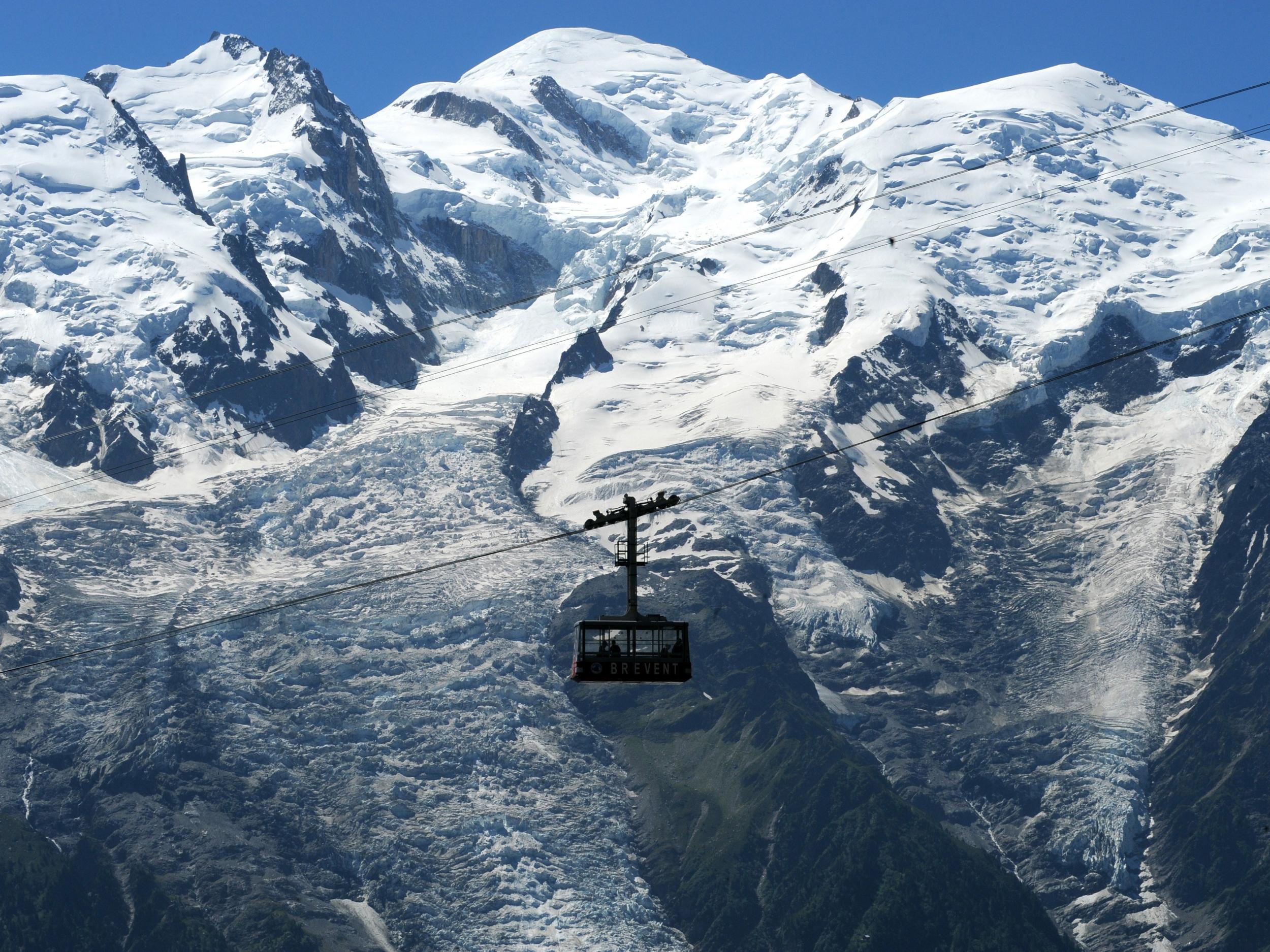 Popular tracks to Mont Blanc and other peaks have been suspended