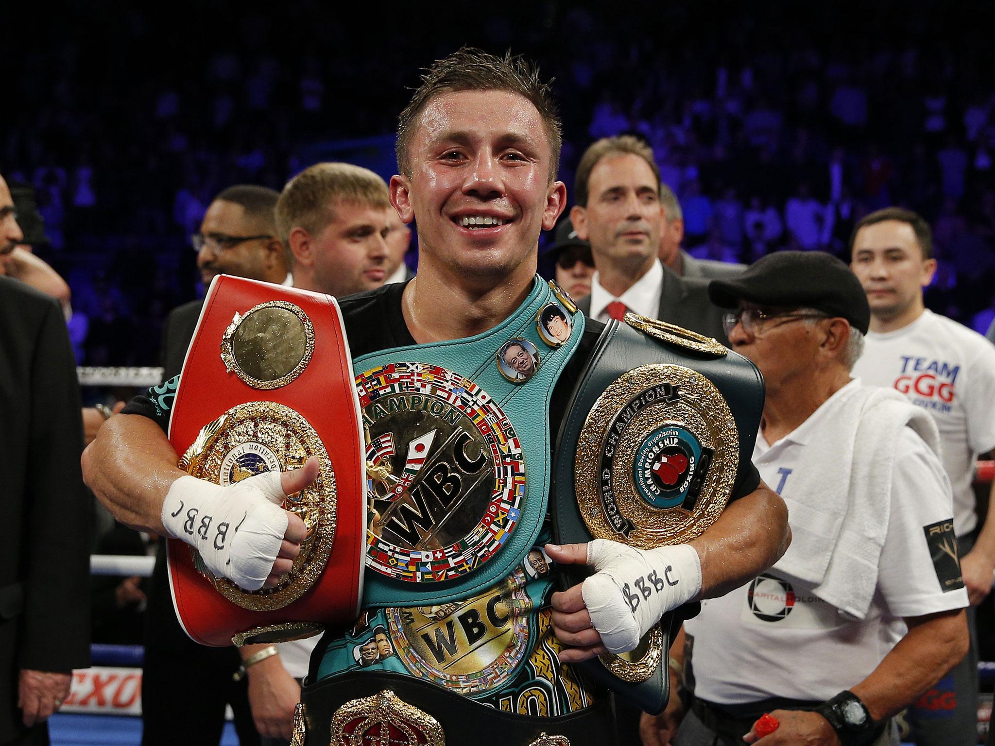 &#13;
Golovkin is WBC, IBF and IBO World Middleweight champion &#13;