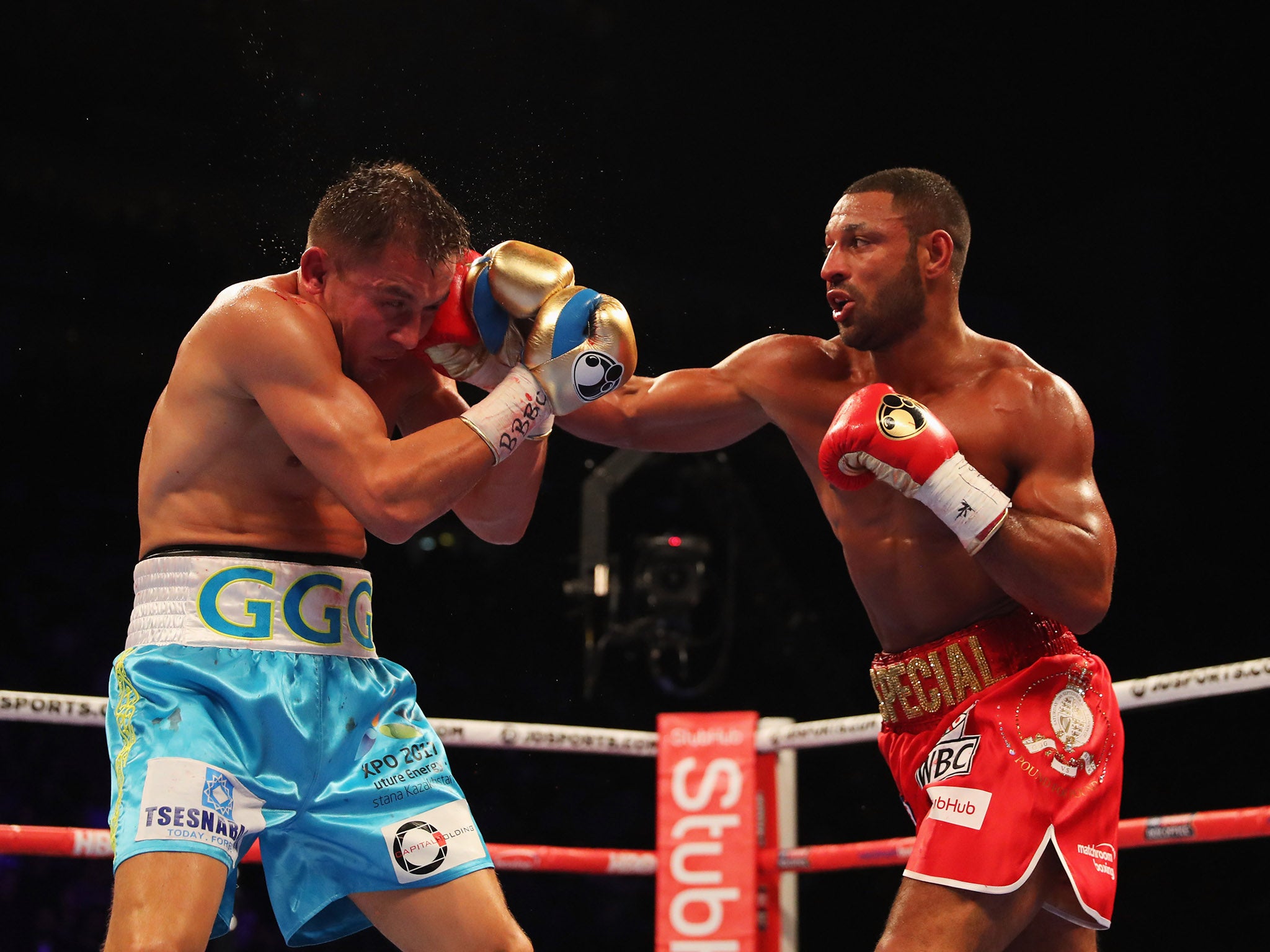 Kell Brook went toe-to-toe with the middleweight champion