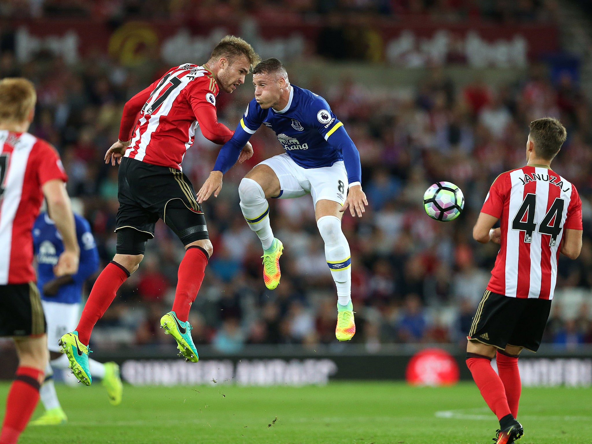 Barkley was replaced by Gerard Deulofeu at half-time