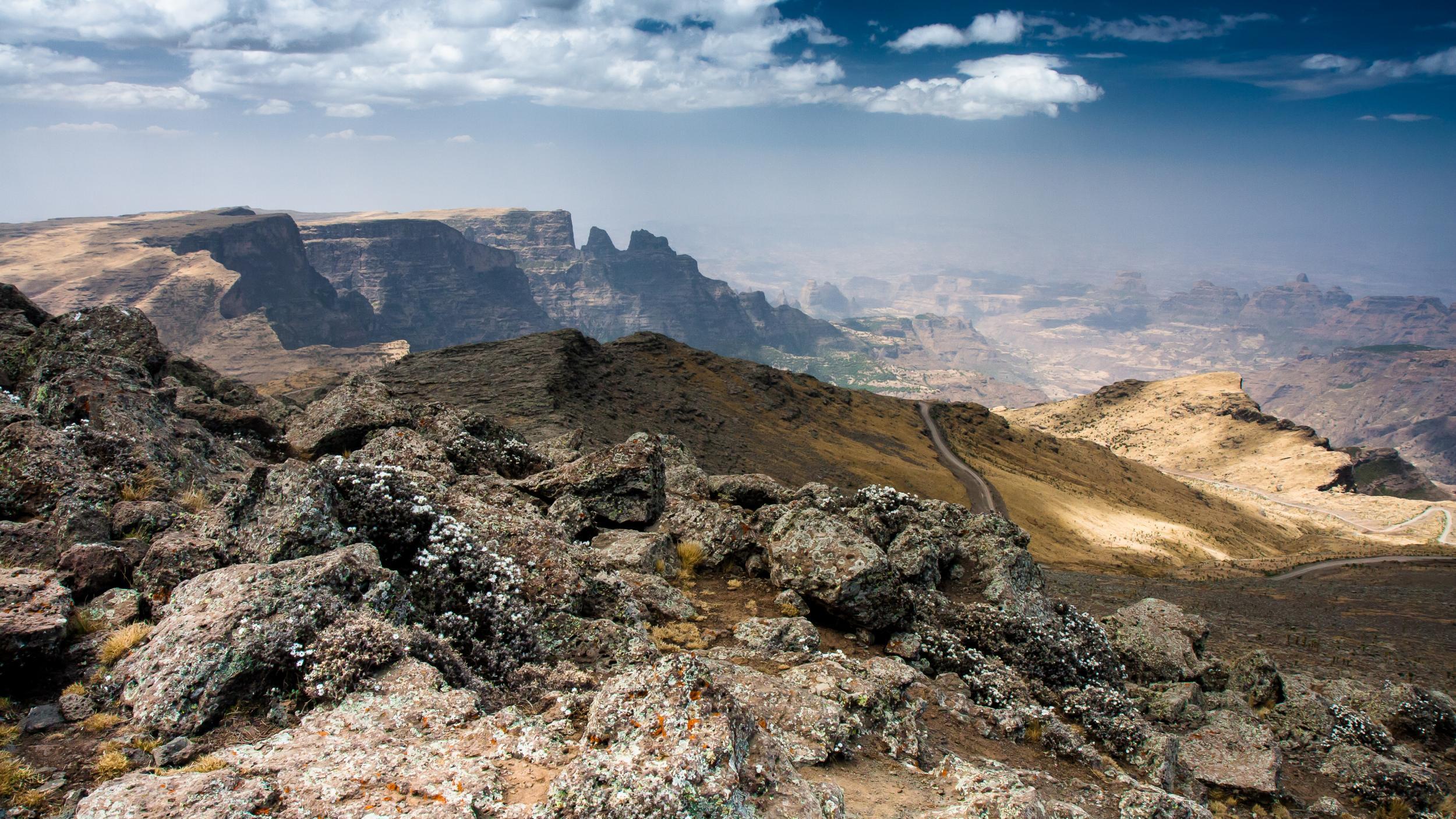 The dramatic Simien Mountains