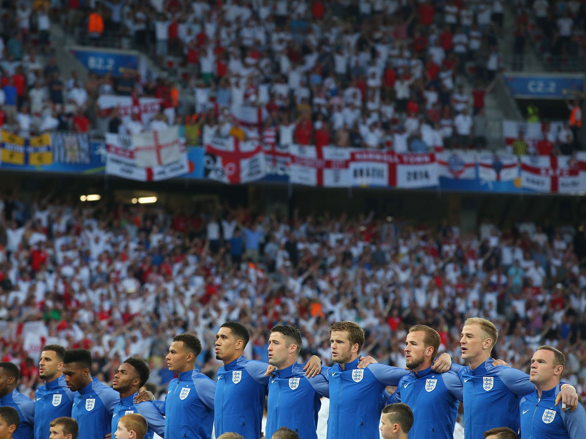 England at Euro 2016 ahead of their embarrassing 2-1 loss to Iceland in the Last 16